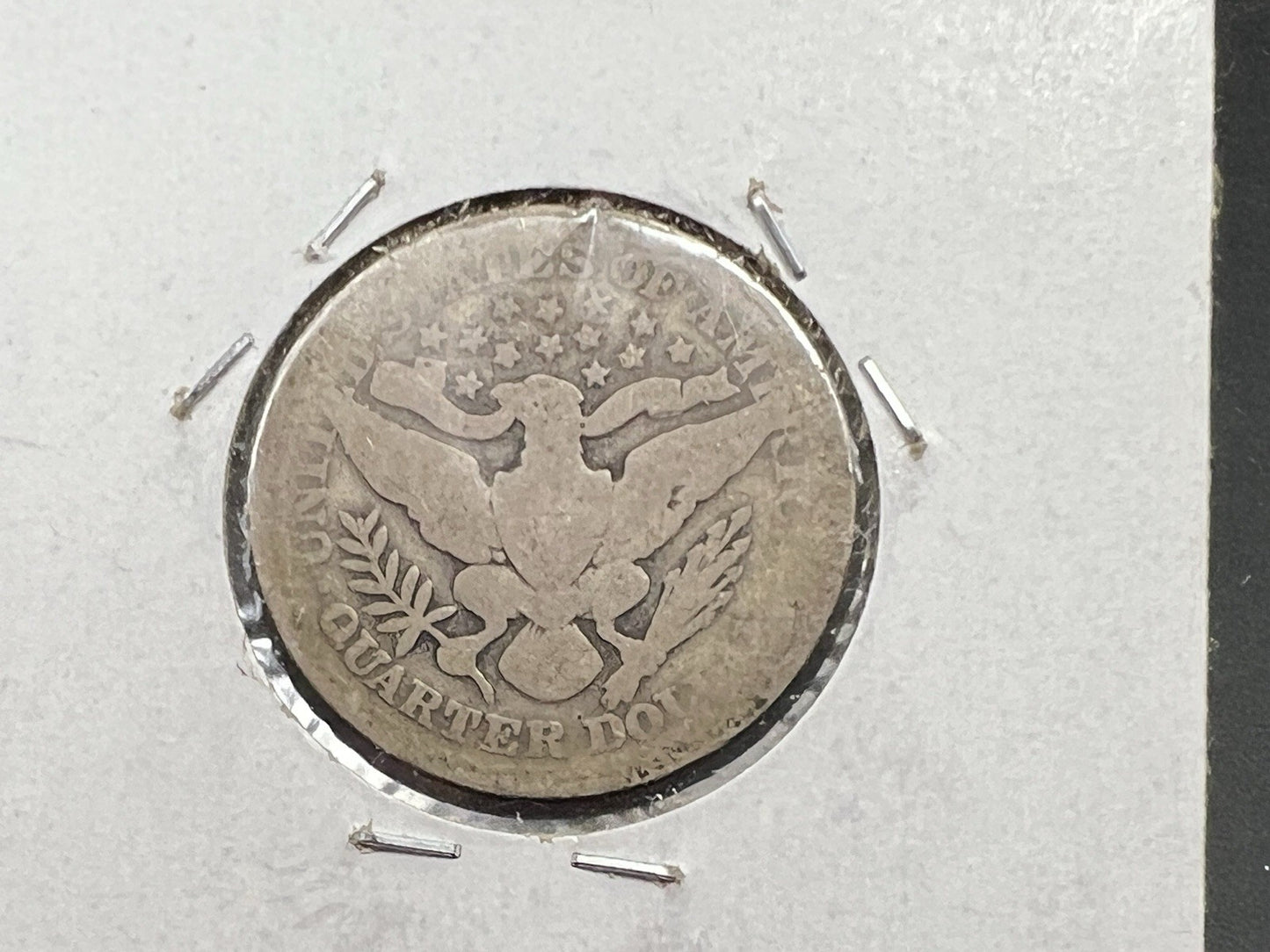 1897 P 25c Barber Silver Quarter Coin Very Circulated SKU#A