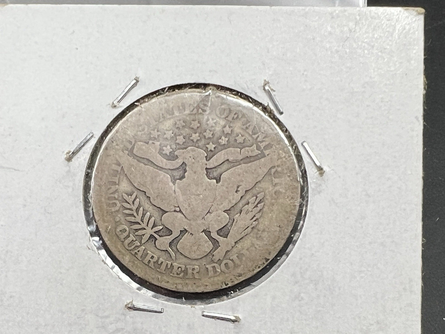 1897 P 25c Barber Silver Quarter Coin Very Circulated SKU#A