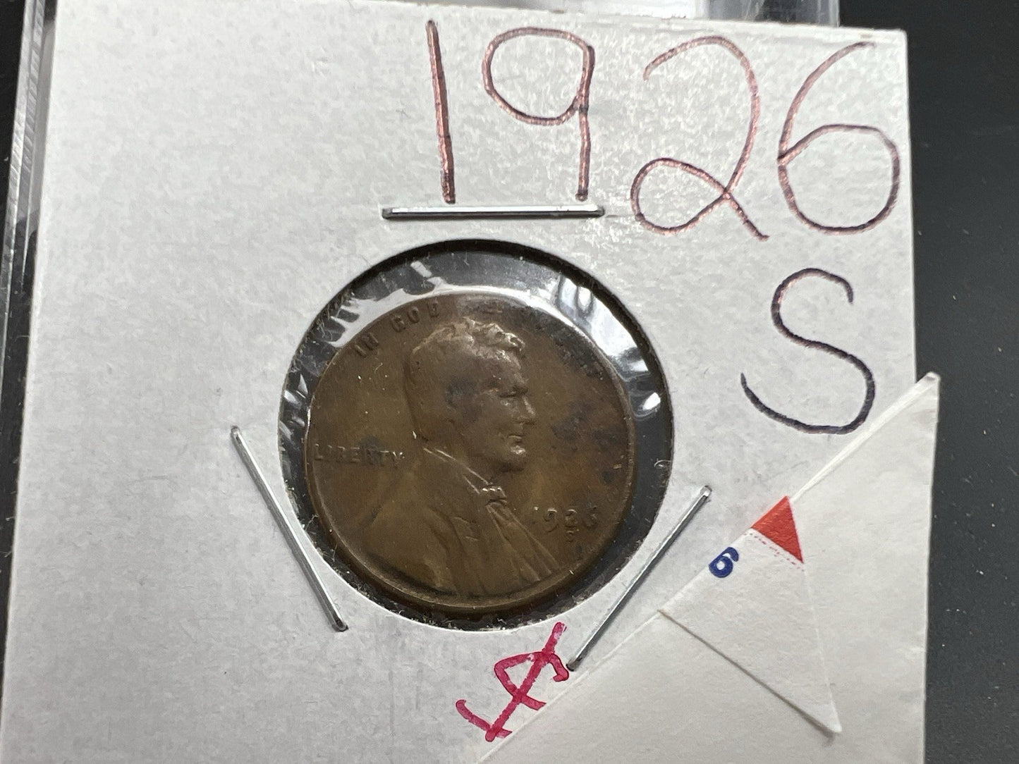 1926 S Lincoln Wheat Cent Penny VG Details Circulated SKU#A