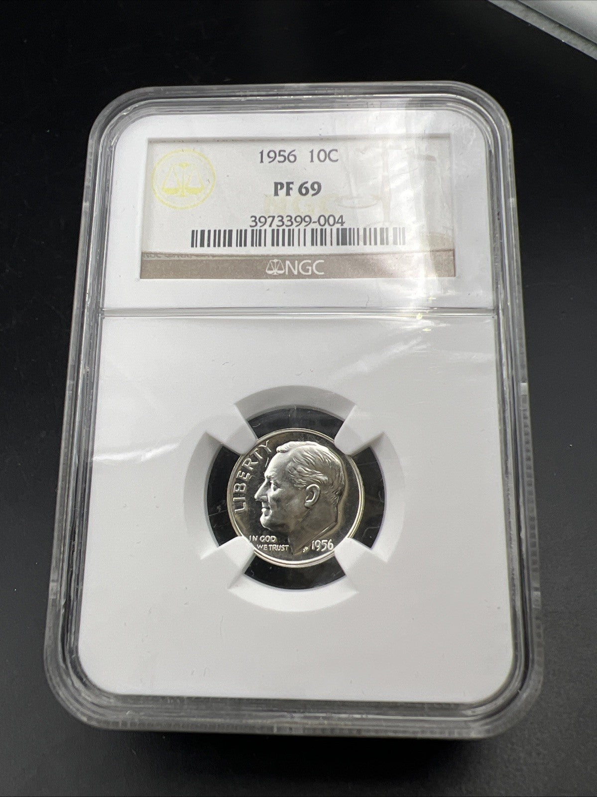 1956 P 10c Roosevelt Silver Dime Coin PF69 NGC Gem Proof Certified