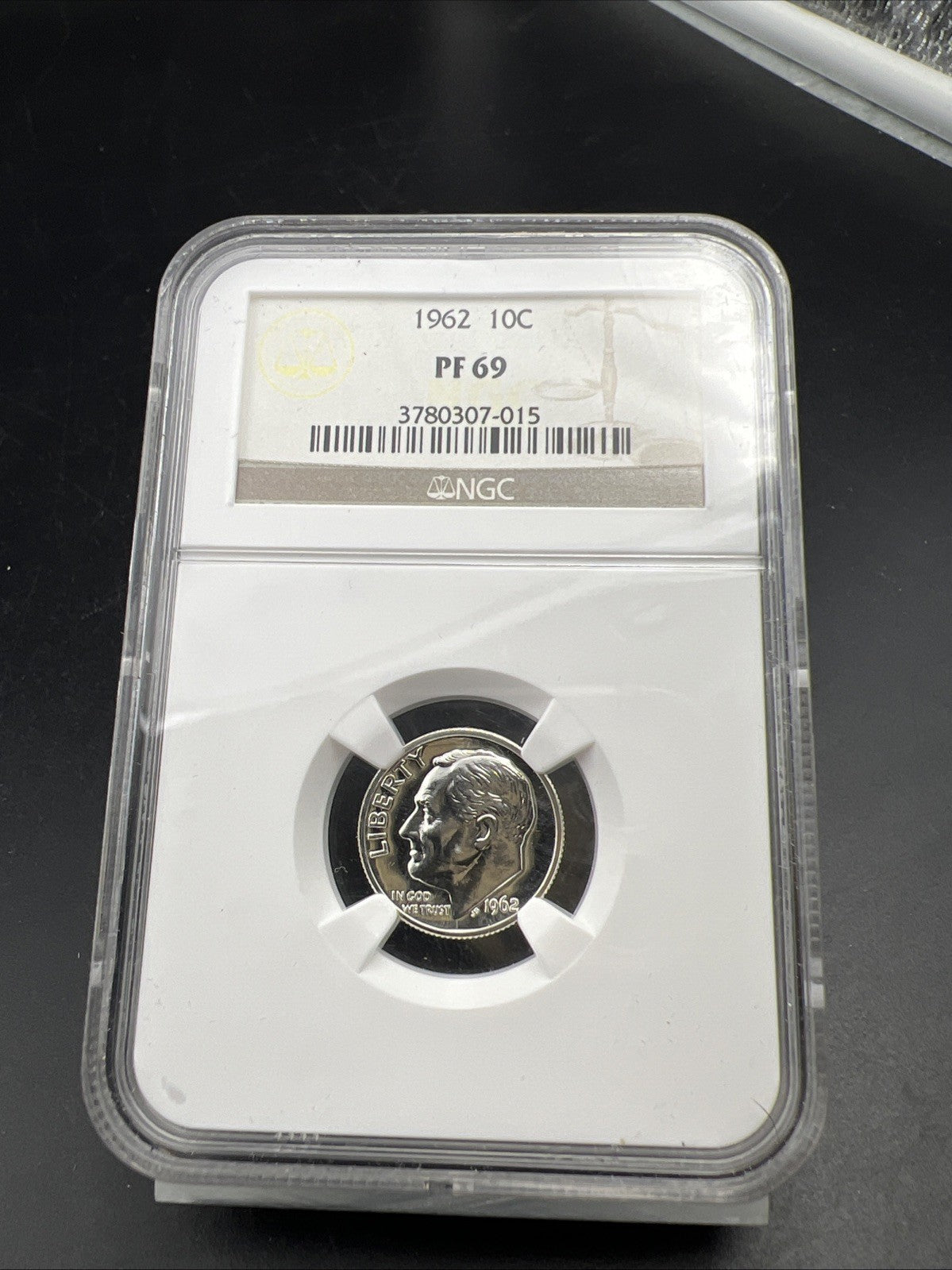 1962 P 10c Roosevelt Silver Dime Coin PF69 NGC Gem Proof Certified