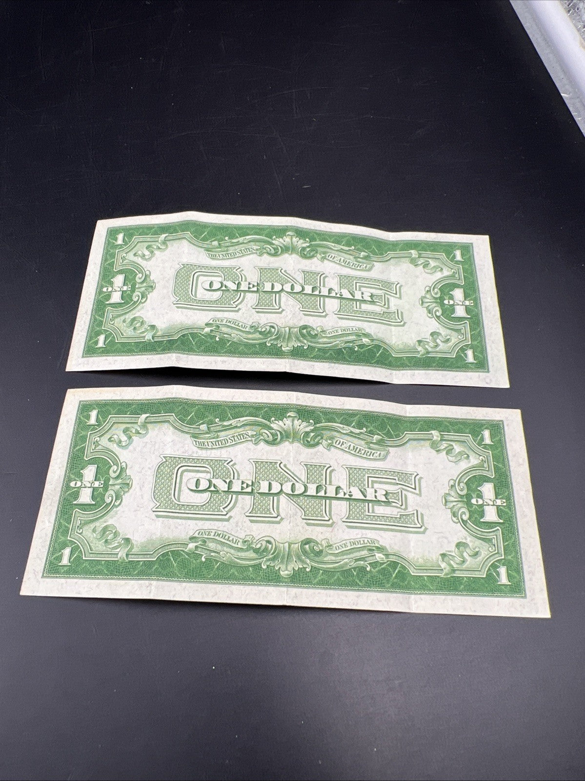 2 Consecutive 1934 $1 One Dollar Silver Certificates Funny Back Notes CH VF #55
