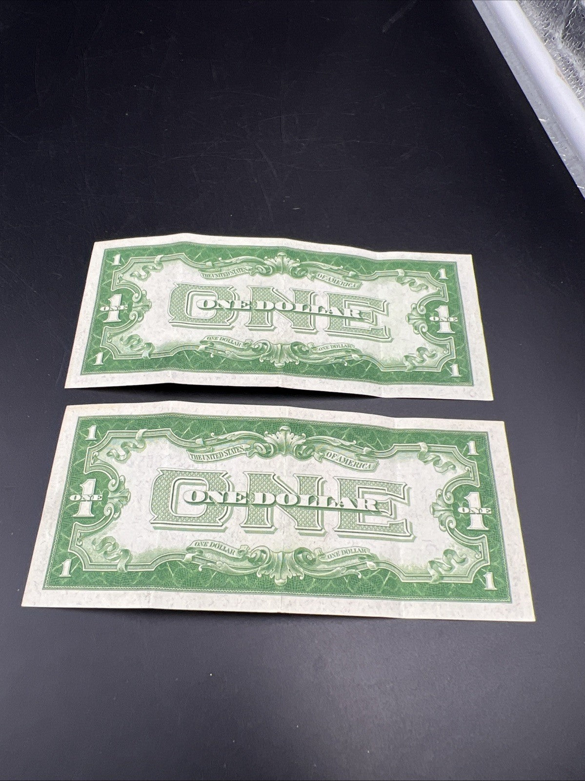 2 Consecutive 1934 $1 One Dollar Silver Certificates Funny Back Notes CH VF #55