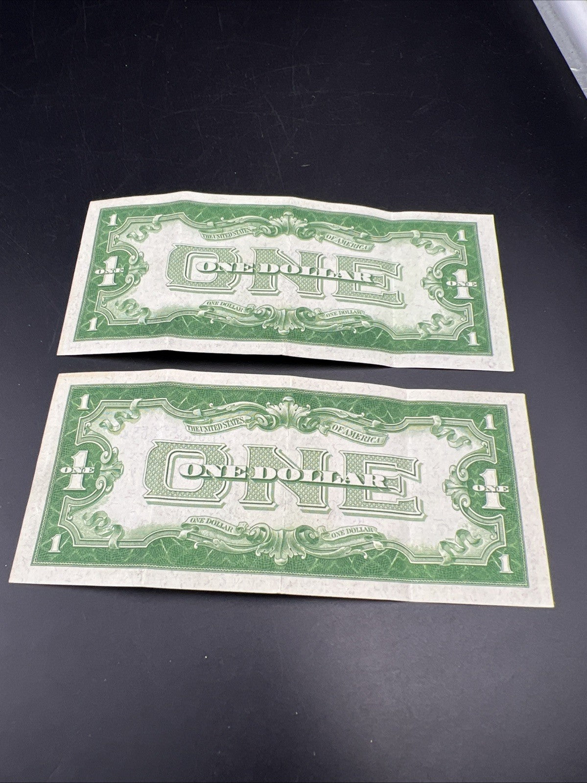 2 Consecutive 1934 $1 One Dollar Silver Certificates Funny Back Notes CH VF #55