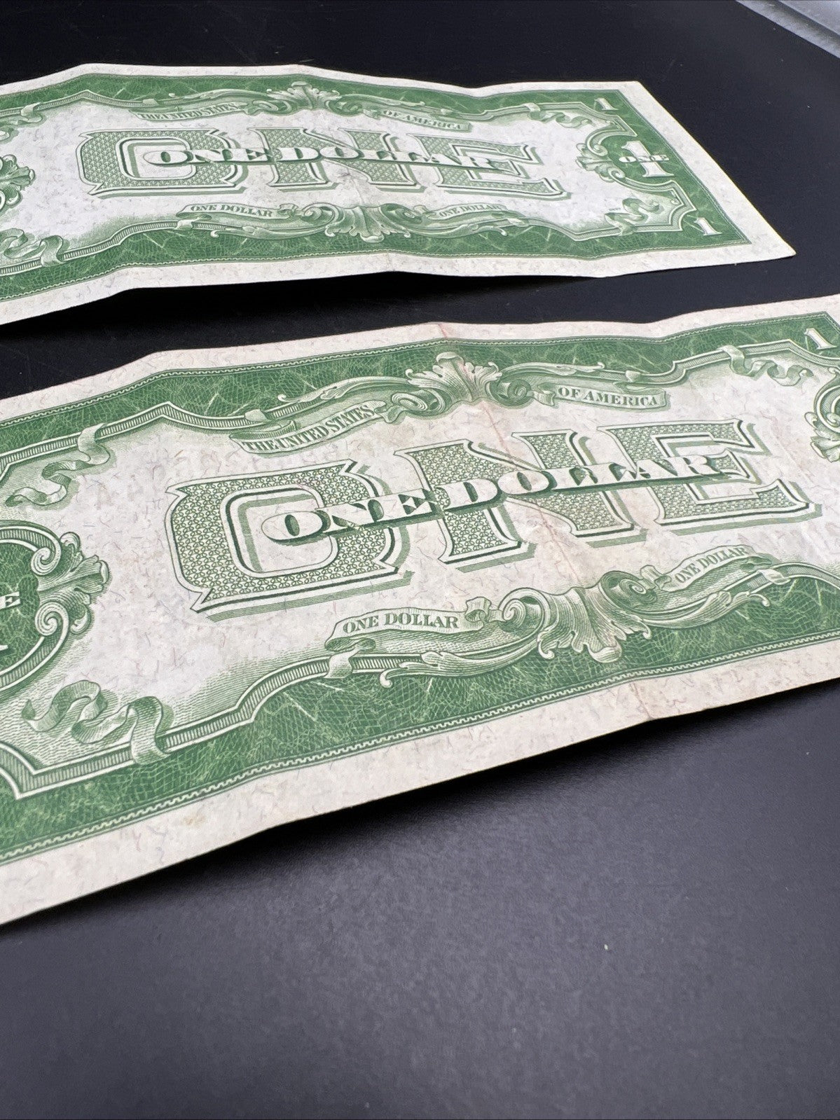 2 Consecutive 1934 $1 One Dollar Silver Certificates Funny Back Notes CH VF #94
