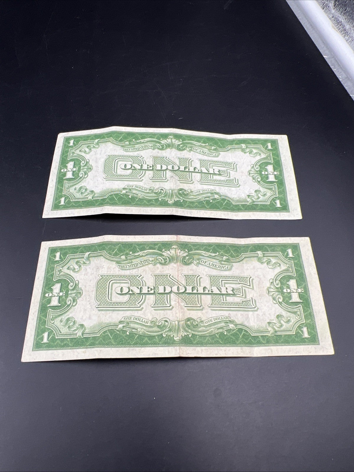 2 Consecutive 1934 $1 One Dollar Silver Certificates Funny Back Notes CH VF #94
