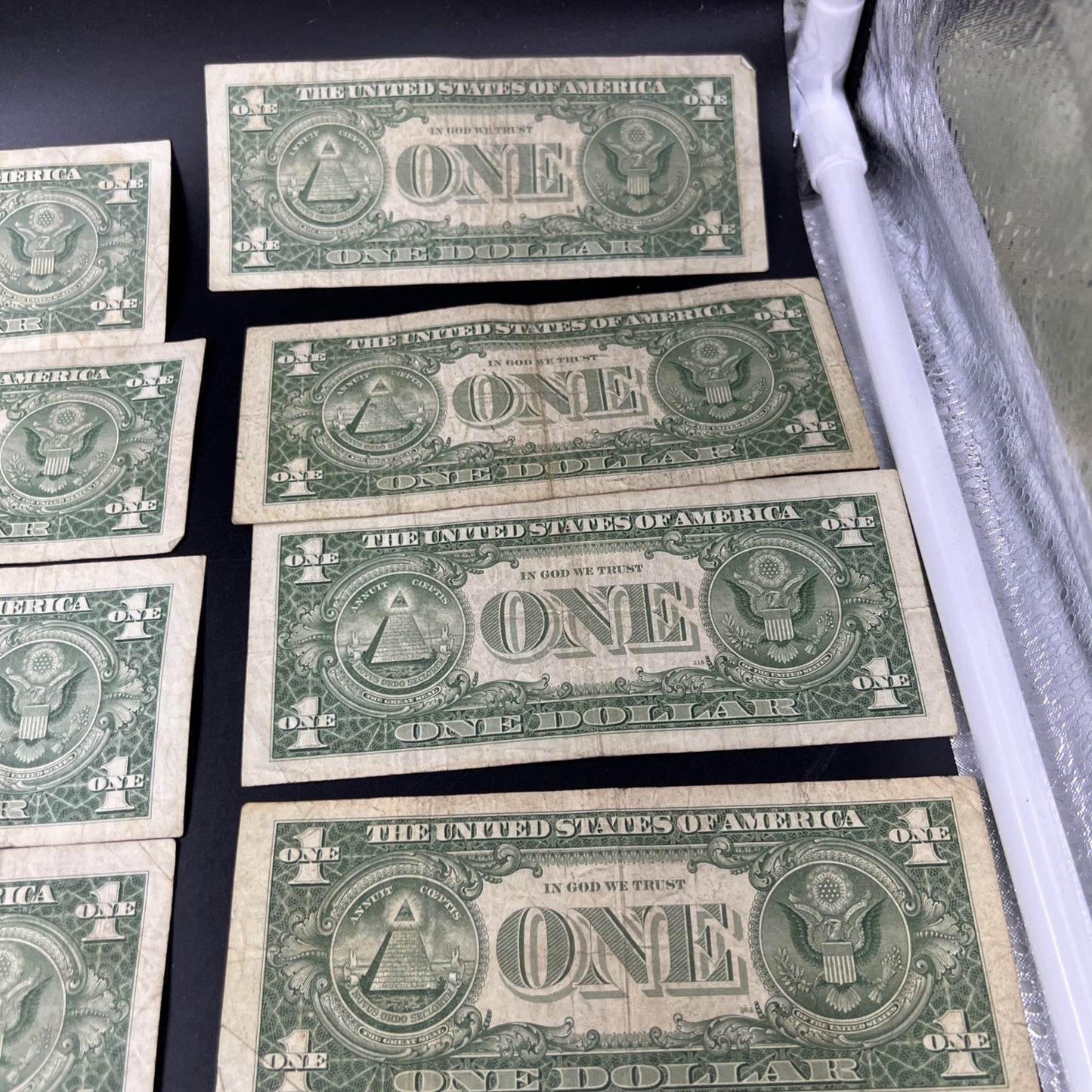 Lot of 19 $1 One Dollar 1957 Blue Seal Silver Certificate Notes G/VG Circ #168