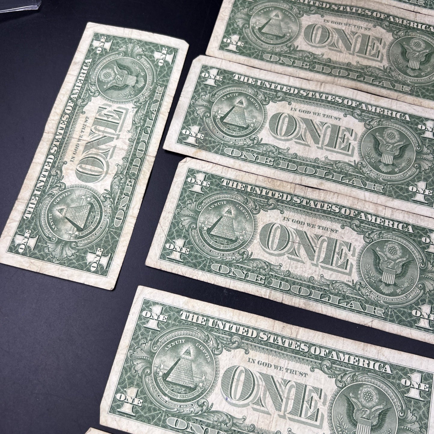 Lot of 19 $1 One Dollar 1957 Blue Seal Silver Certificate Notes G/VG Circ #168