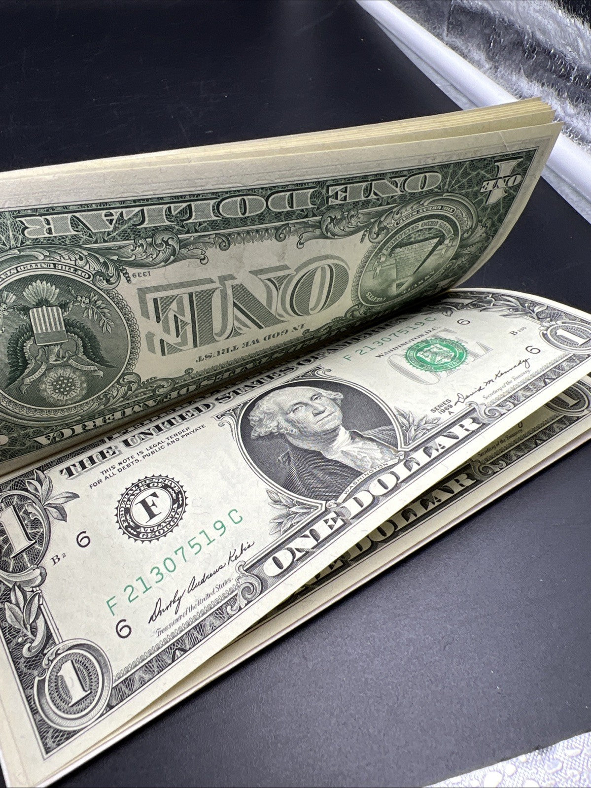9 Consecutive 1969 B FRN Federal Reserve Note Currency Bills UNC Details Binded