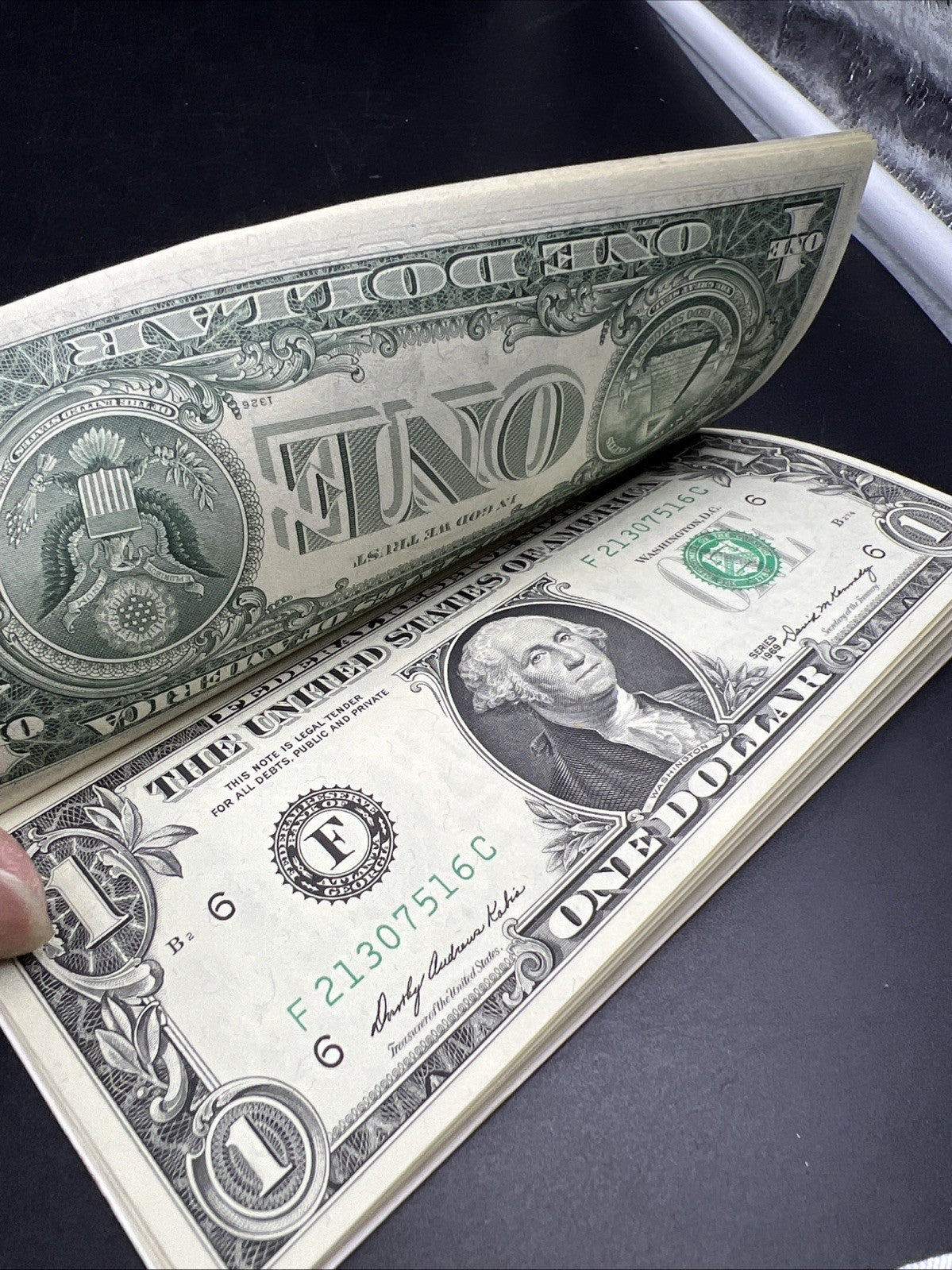 9 Consecutive 1969 B FRN Federal Reserve Note Currency Bills UNC Details Binded