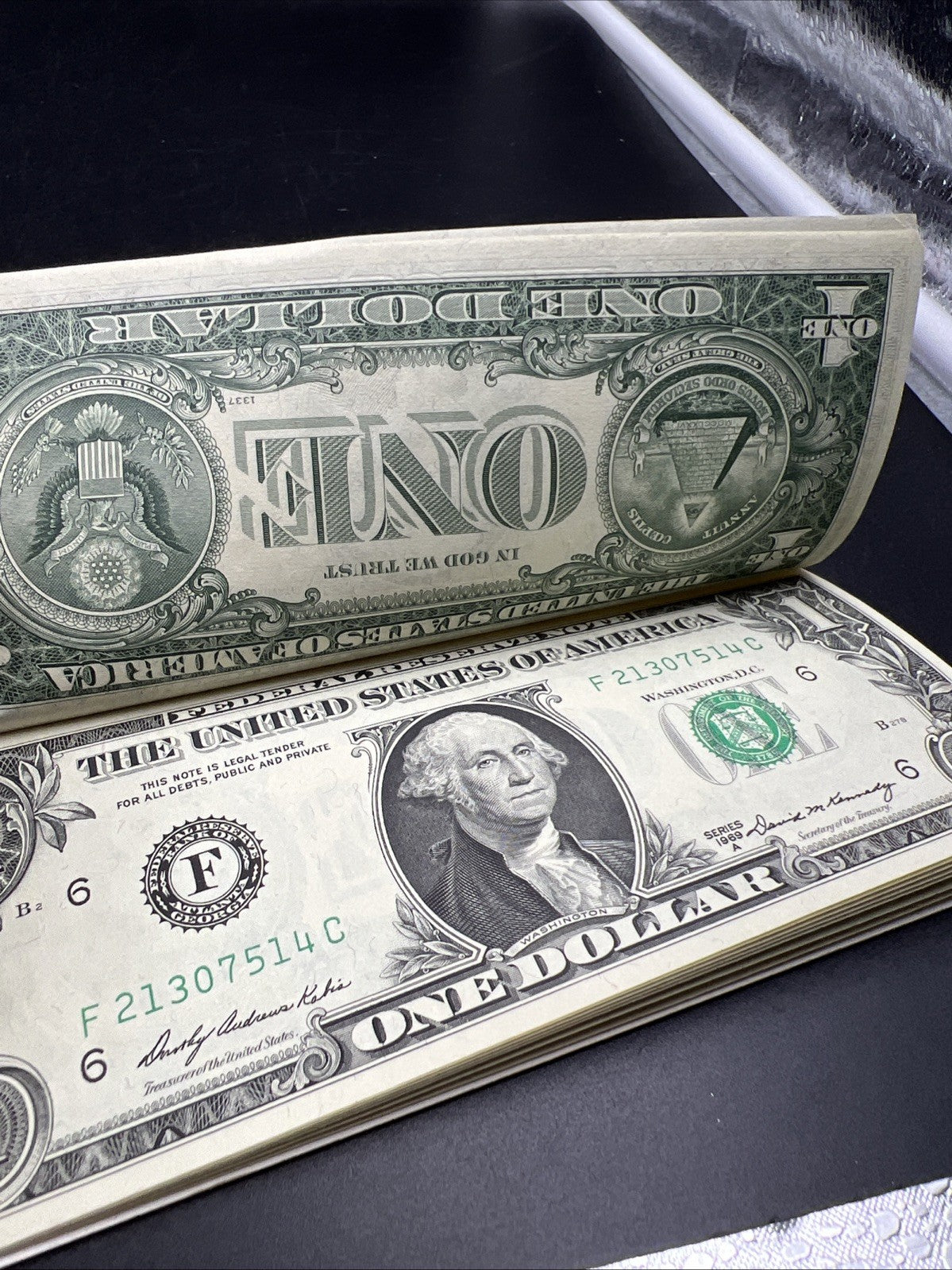 9 Consecutive 1969 B FRN Federal Reserve Note Currency Bills UNC Details Binded