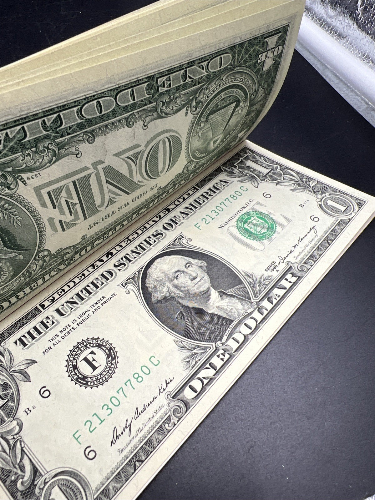 10 Consecutive 1969 B FRN Federal Reserve Note Currency Bills UNC Details Binded