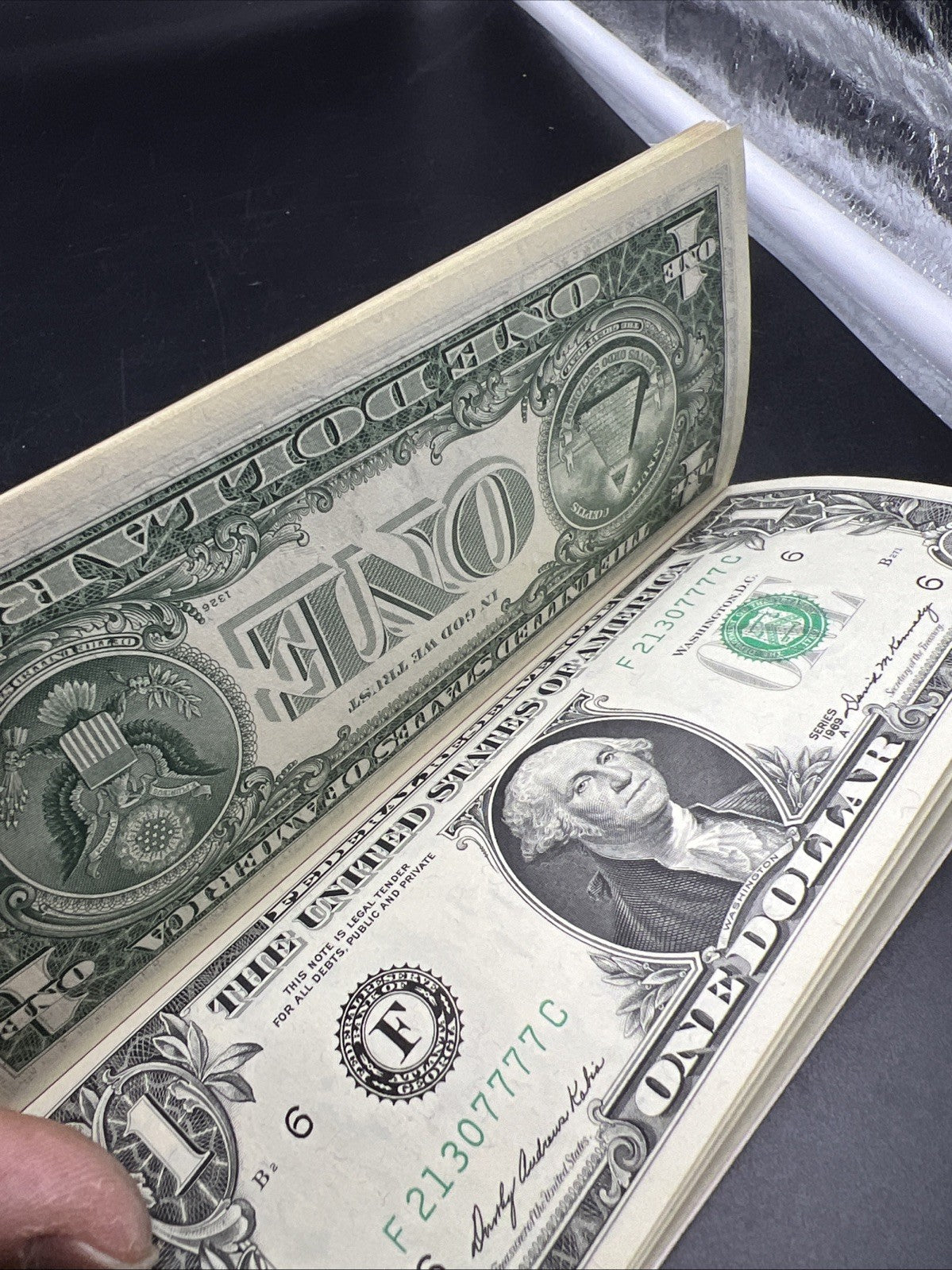 10 Consecutive 1969 B FRN Federal Reserve Note Currency Bills UNC Details Binded