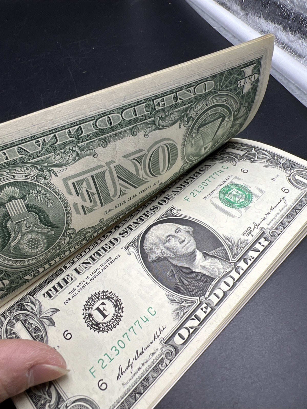10 Consecutive 1969 B FRN Federal Reserve Note Currency Bills UNC Details Binded