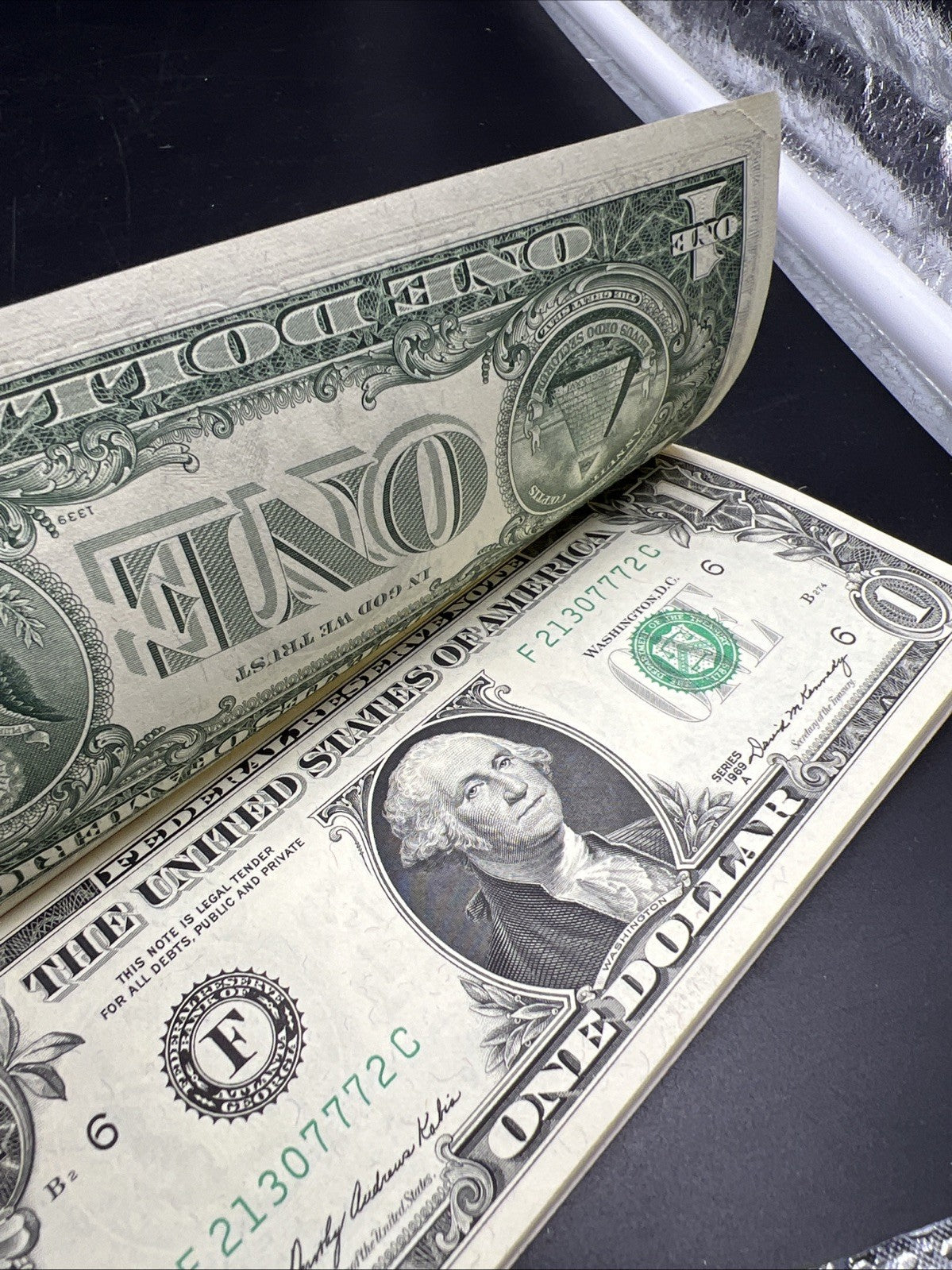 10 Consecutive 1969 B FRN Federal Reserve Note Currency Bills UNC Details Binded