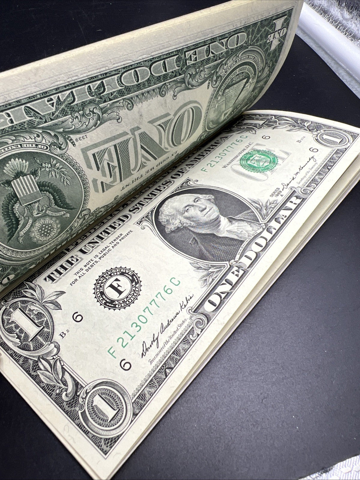 10 Consecutive 1969 B FRN Federal Reserve Note Currency Bills UNC Details Binded