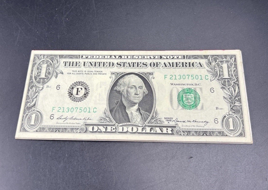 10 Consecutive 1969 B FRN Federal Reserve Note Currency Bills UNC Details SKU#B
