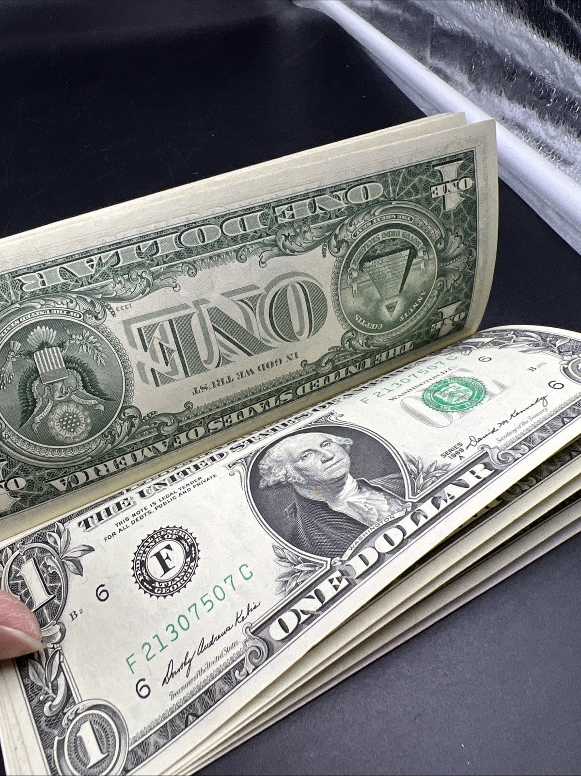 10 Consecutive 1969 B FRN Federal Reserve Note Currency Bills UNC Details SKU#B