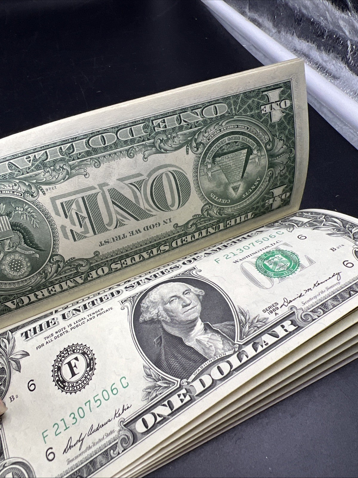 10 Consecutive 1969 B FRN Federal Reserve Note Currency Bills UNC Details SKU#B