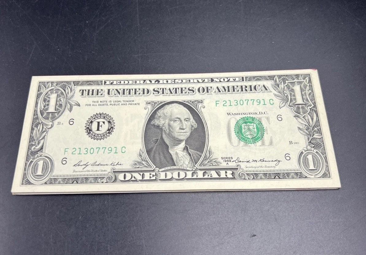 10 Consecutive 1969 B FRN Federal Reserve Note Currency Bills UNC Details SKU#C