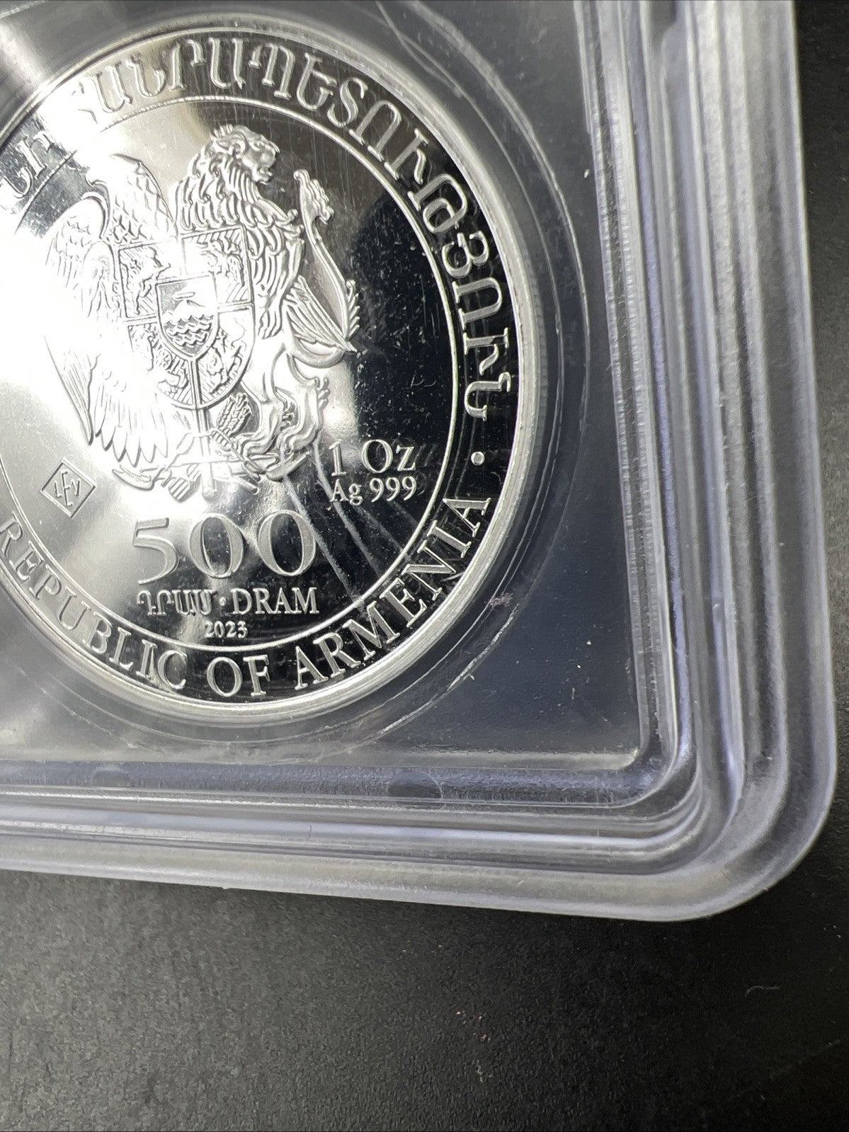 2023 Noah’s Ark Armenia 500 Dram 1 Oz .999 Silver Coin ICG MS69 Gem UNC