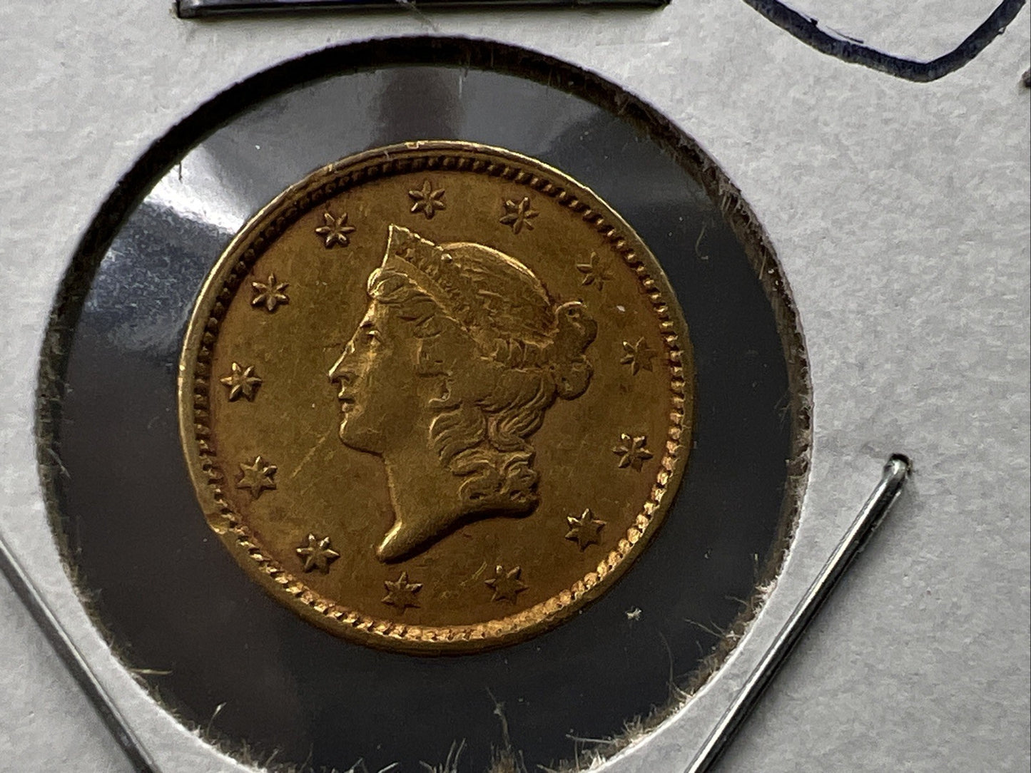 1853 Liberty Head Type I Gold Dollar $1 Choice XF EF Extra Fine Circulated