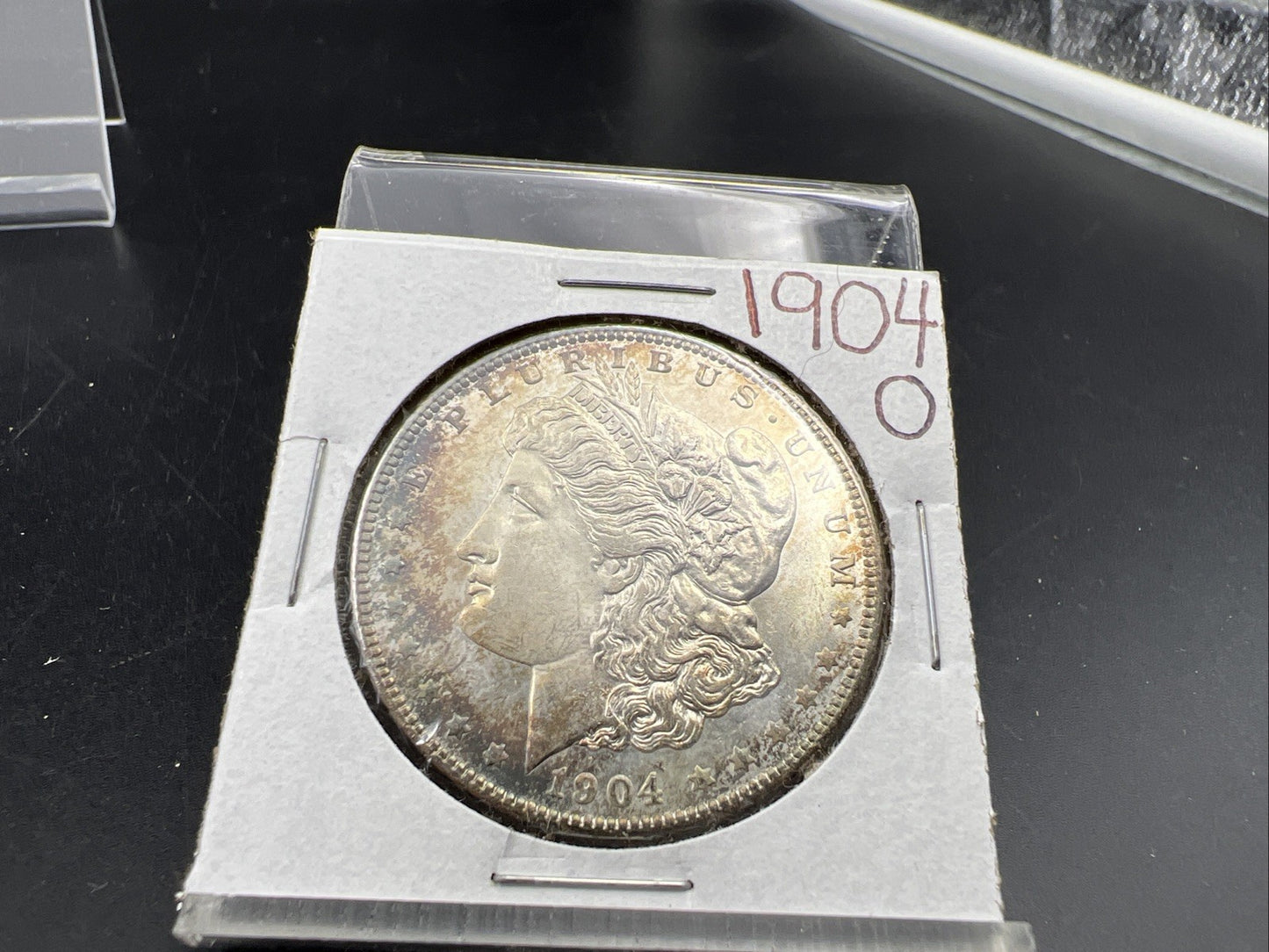 1904 O Morgan Silver Dollar Coin BU UNC uncirculated Neat Toning Toner #A