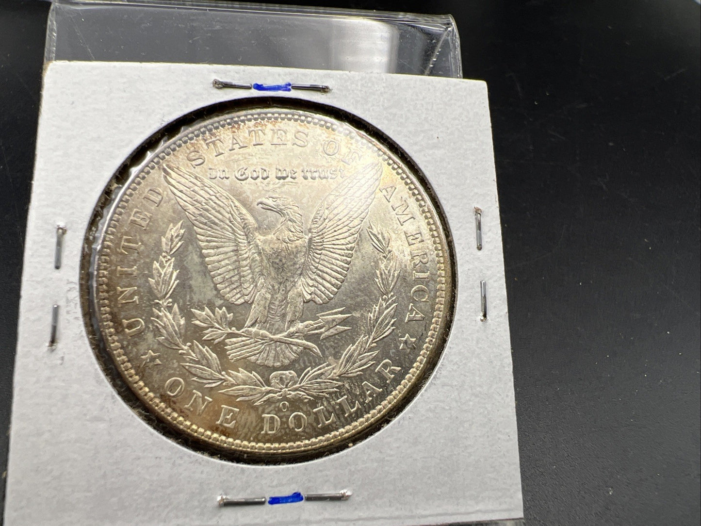 1904 O Morgan Silver Dollar Coin BU UNC uncirculated Neat Toning Toner #A