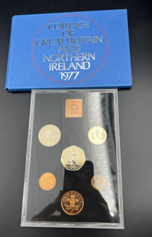 Coinage Of Great Britain And Northern Ireland 1977 Coin Proof Set SKU#C