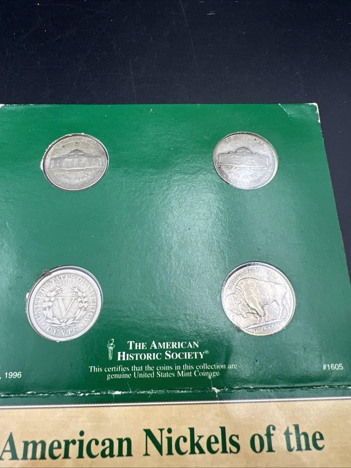 Vanishing Classics 4 Coin Nickel Set Buffalo Jefferson V Nickel Circulated