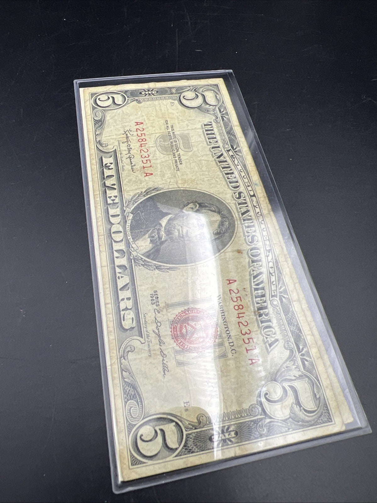 3 USA Banknote Set 1957 $1 VF 1957 * $1 G/VG & 1963 USN $5 G / VG