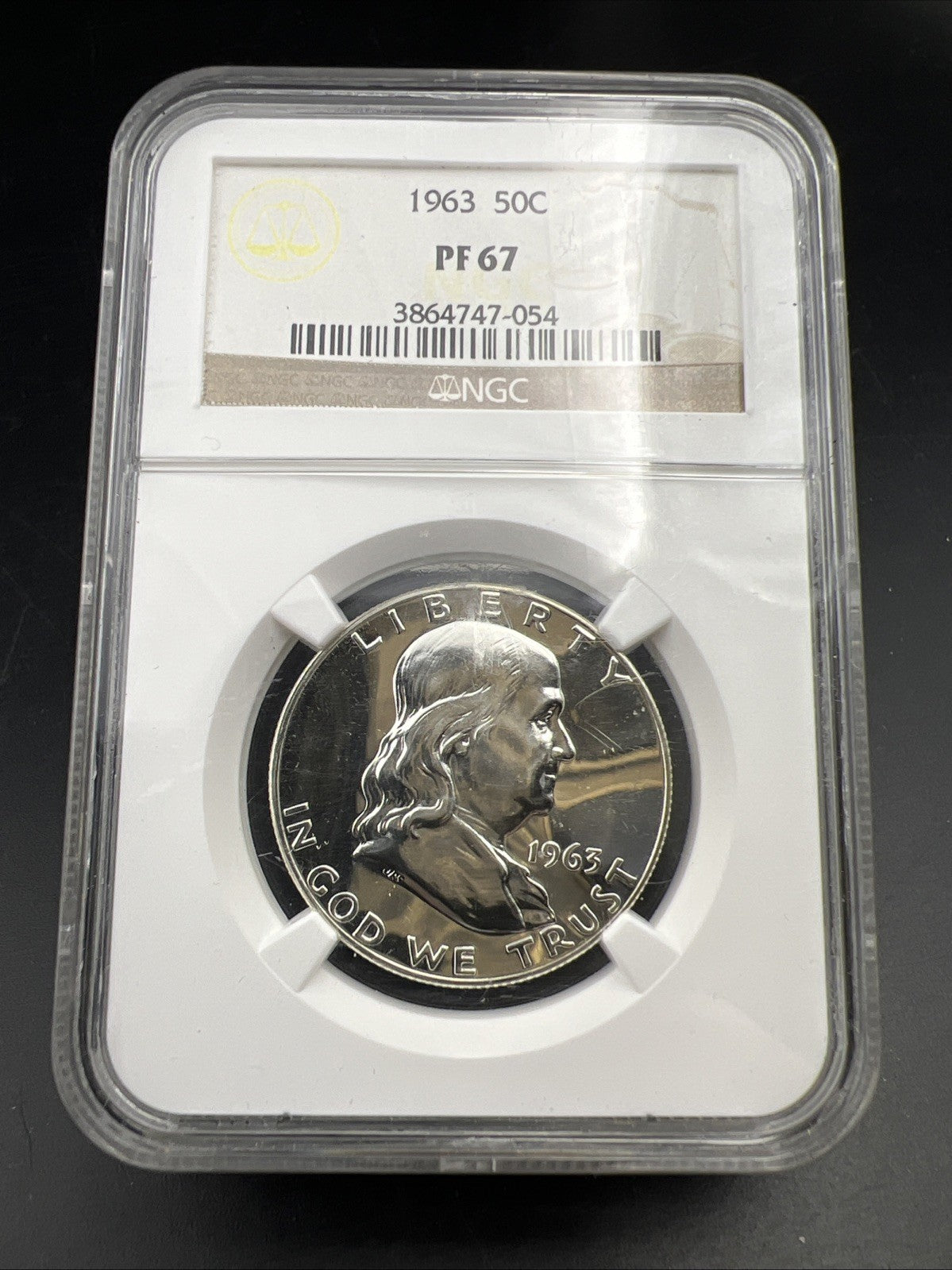 1963 Franklin Silver Half Dollar Coin PF67 NGC Gem Proof Certified