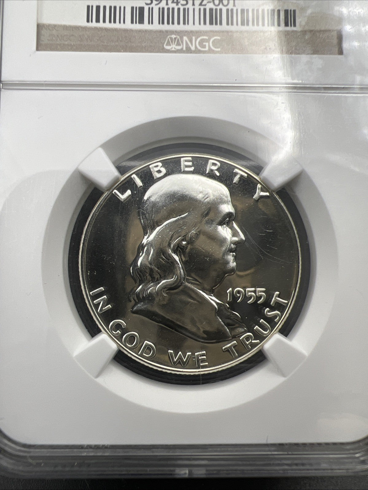 1955 Franklin Silver Half Dollar Coin PF67 NGC Gem Proof Certified