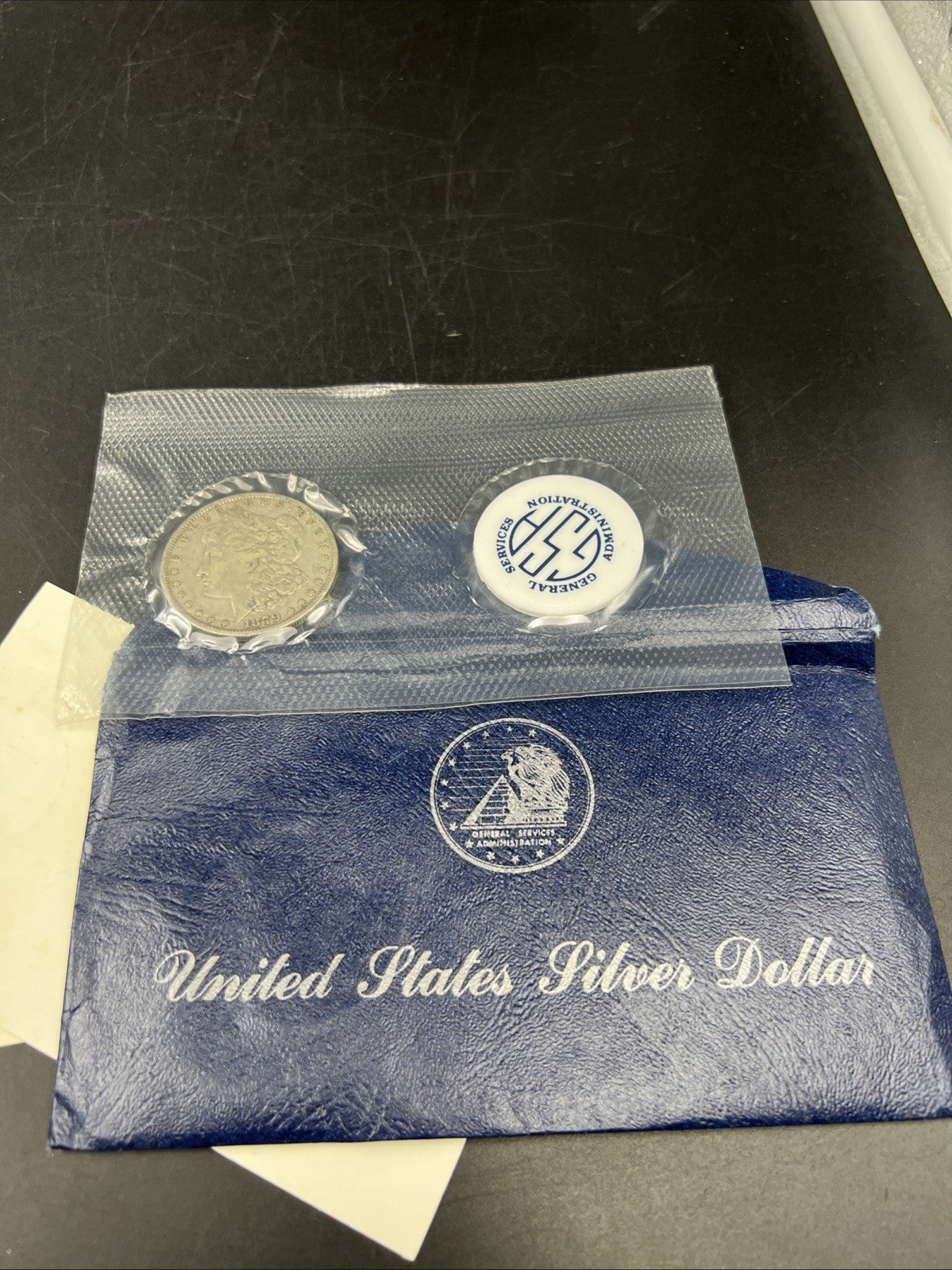 1879 P $1 Morgan Silver Dollar Coin GSA Soft Pack CH VF / XF