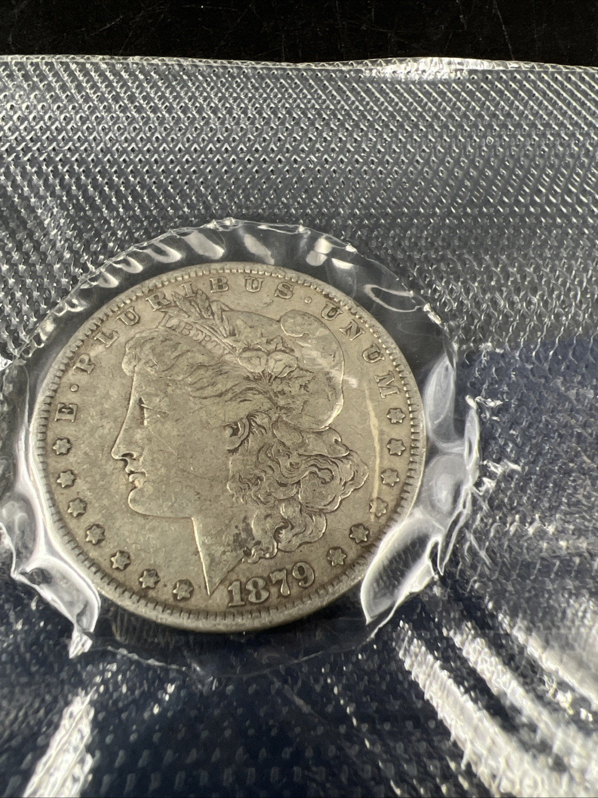 1879 P $1 Morgan Silver Dollar Coin GSA Soft Pack CH VF / XF