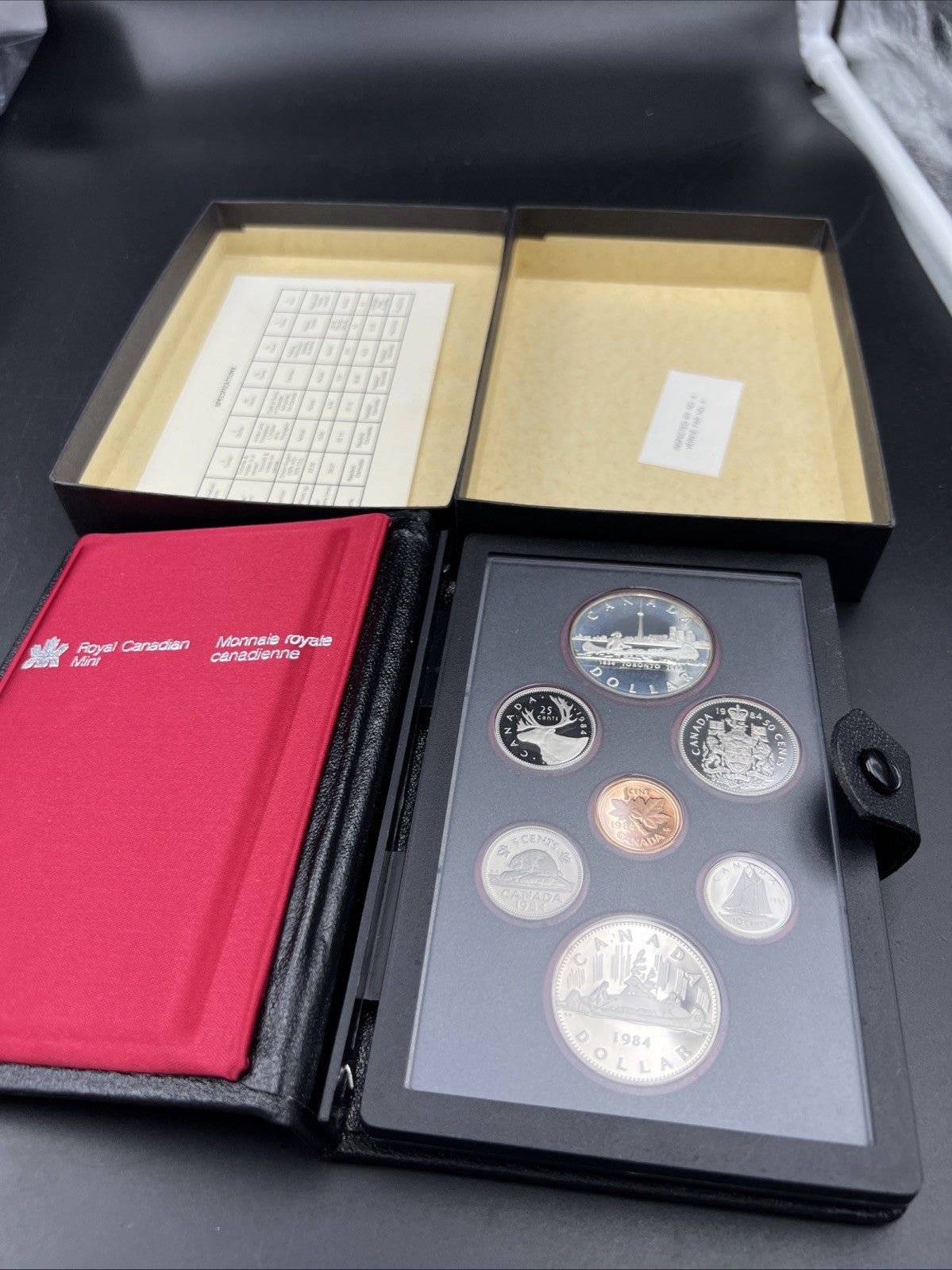 1984 Canada Double Dollar Proof Set Gem Uncirculated Coins W/ Box & COA