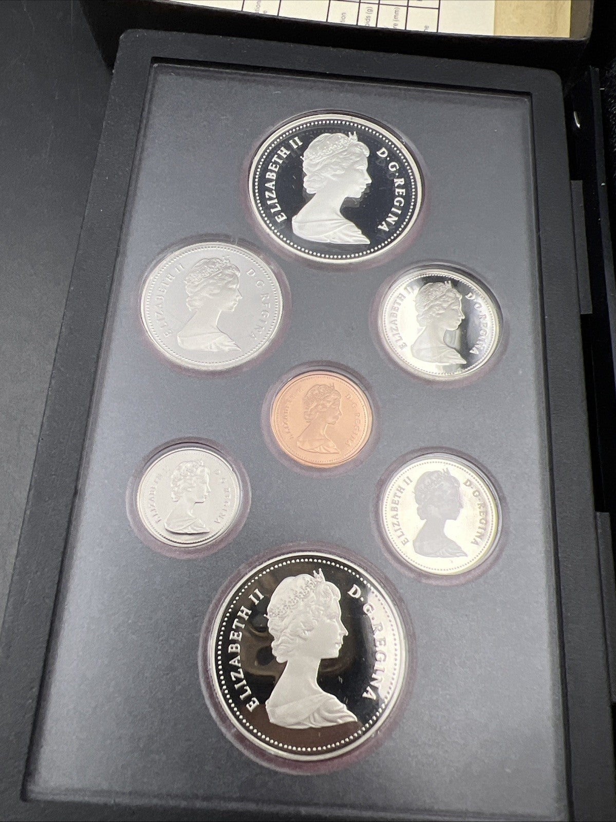 1984 Canada Double Dollar Proof Set Gem Uncirculated Coins W/ Box & COA