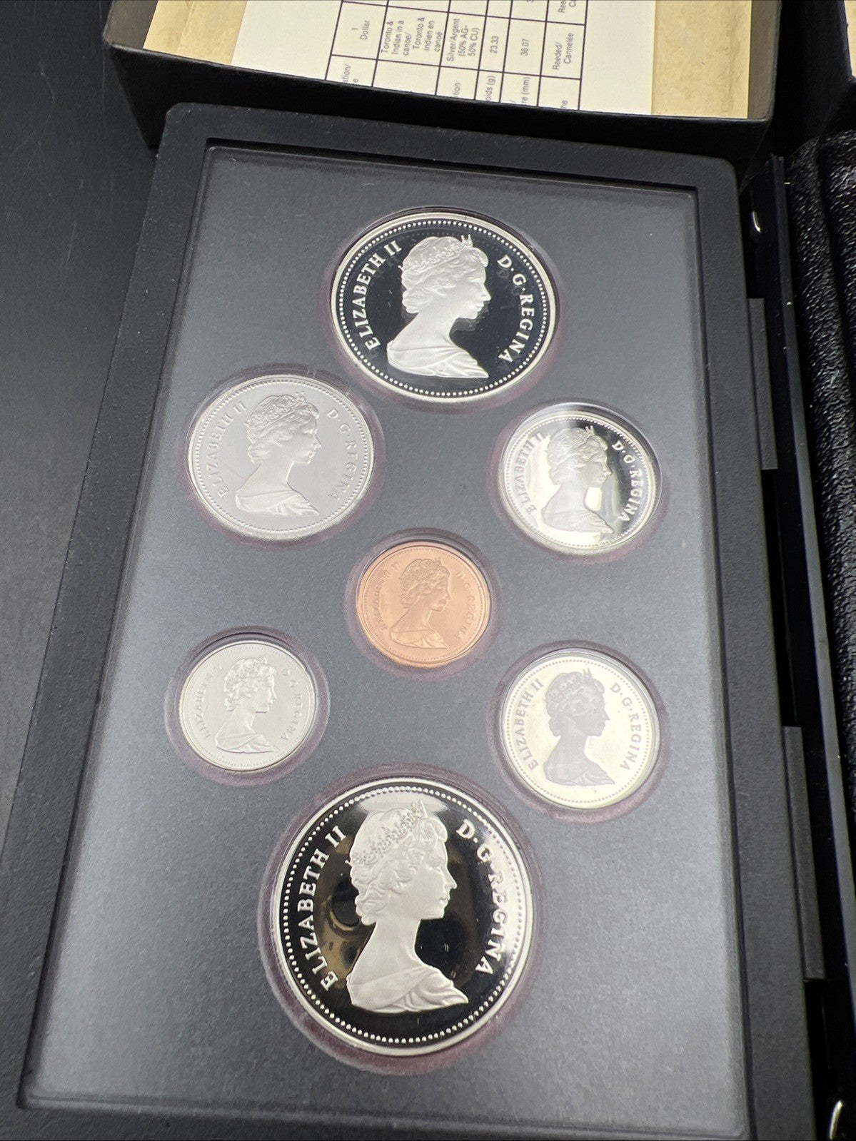 1984 Canada Double Dollar Proof Set Gem Uncirculated Coins W/ Box & COA