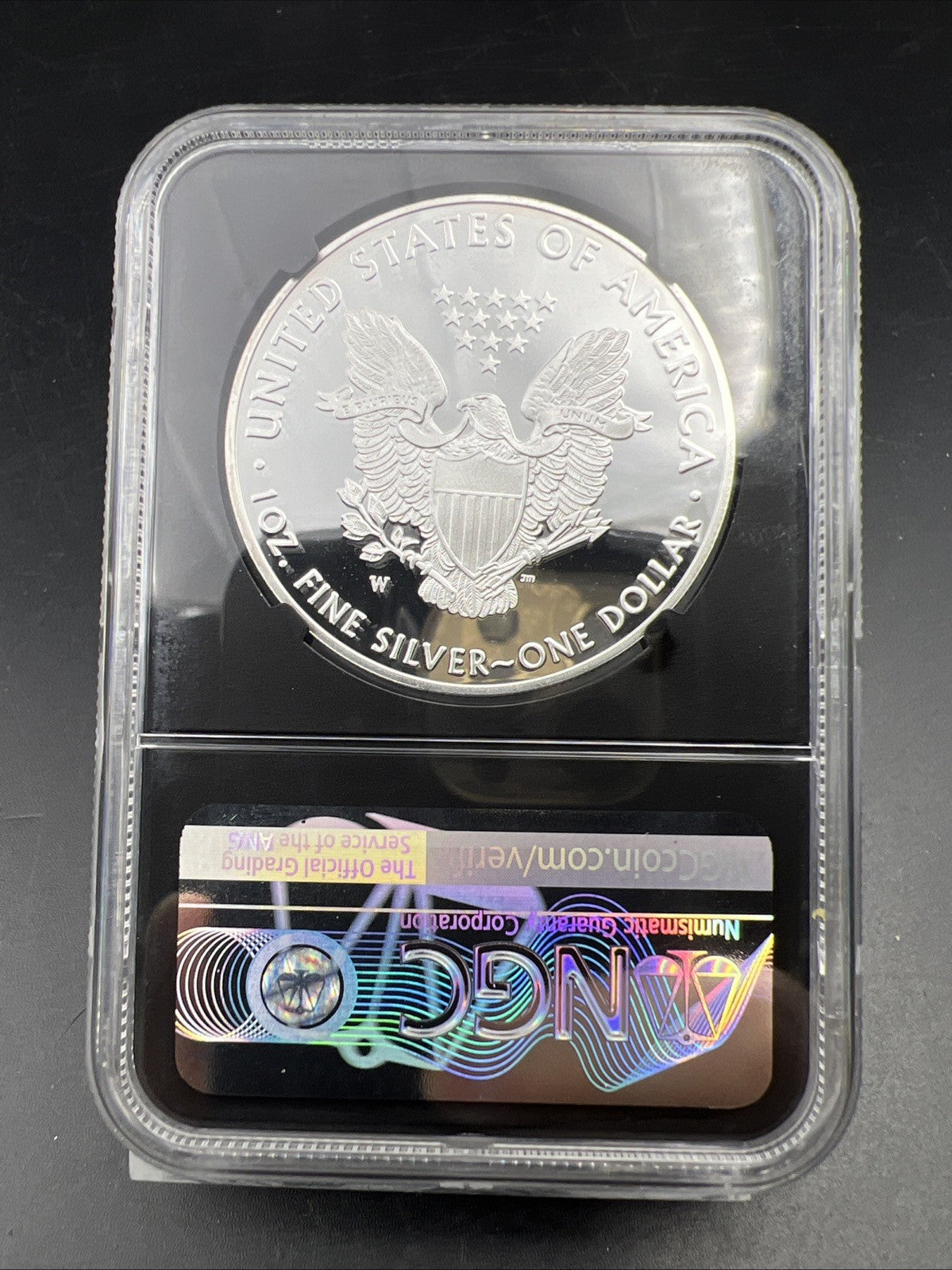 2020 W 1 Oz ASE American Silver Eagle PF70 UCAM FDOI Elizabeth Jones Signature