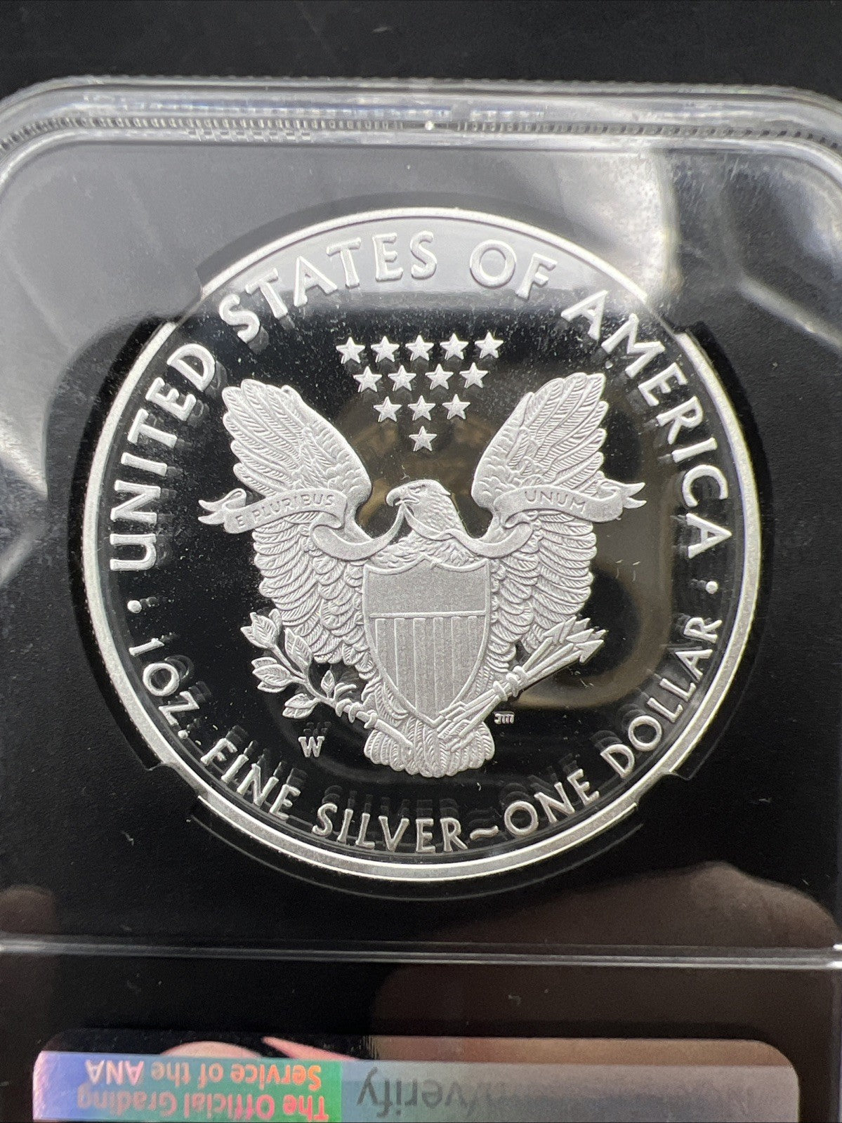 2020 W 1 Oz ASE American Silver Eagle PF70 UCAM FDOI Mercanti Signed Signature
