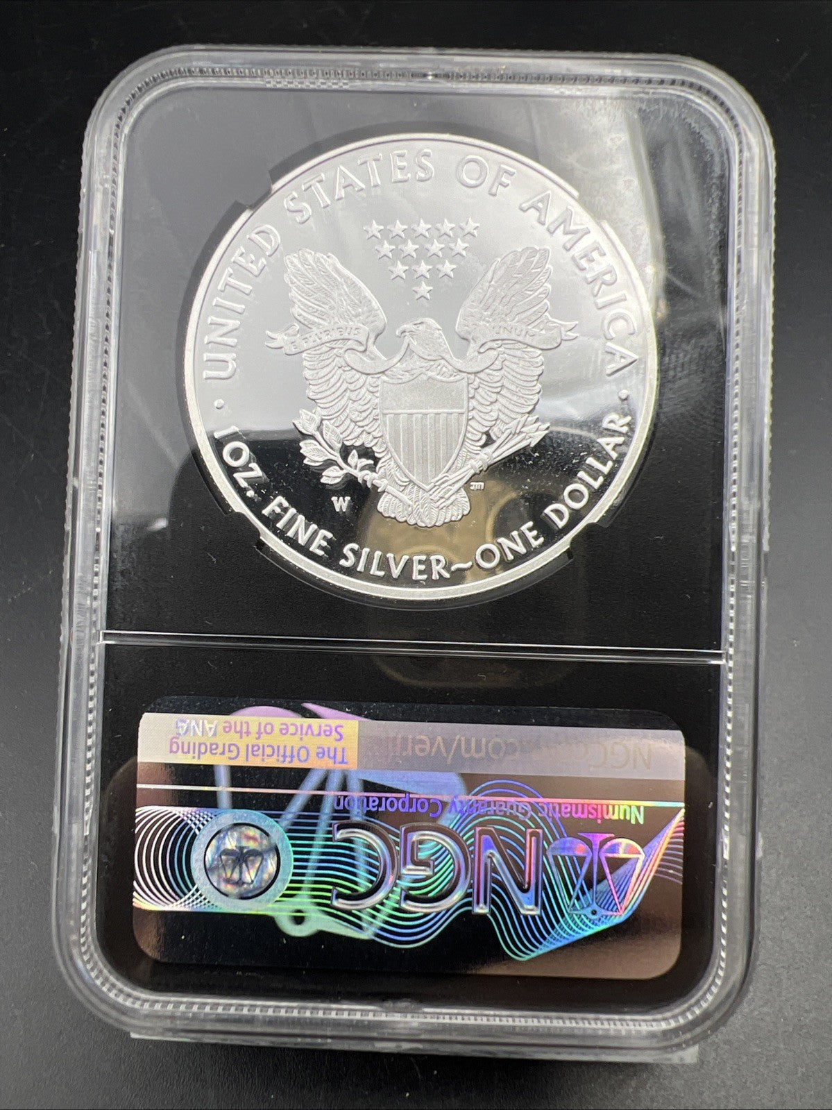 2020 W 1 Oz ASE American Silver Eagle PF70 UCAM FDOI Mercanti Signed Signature