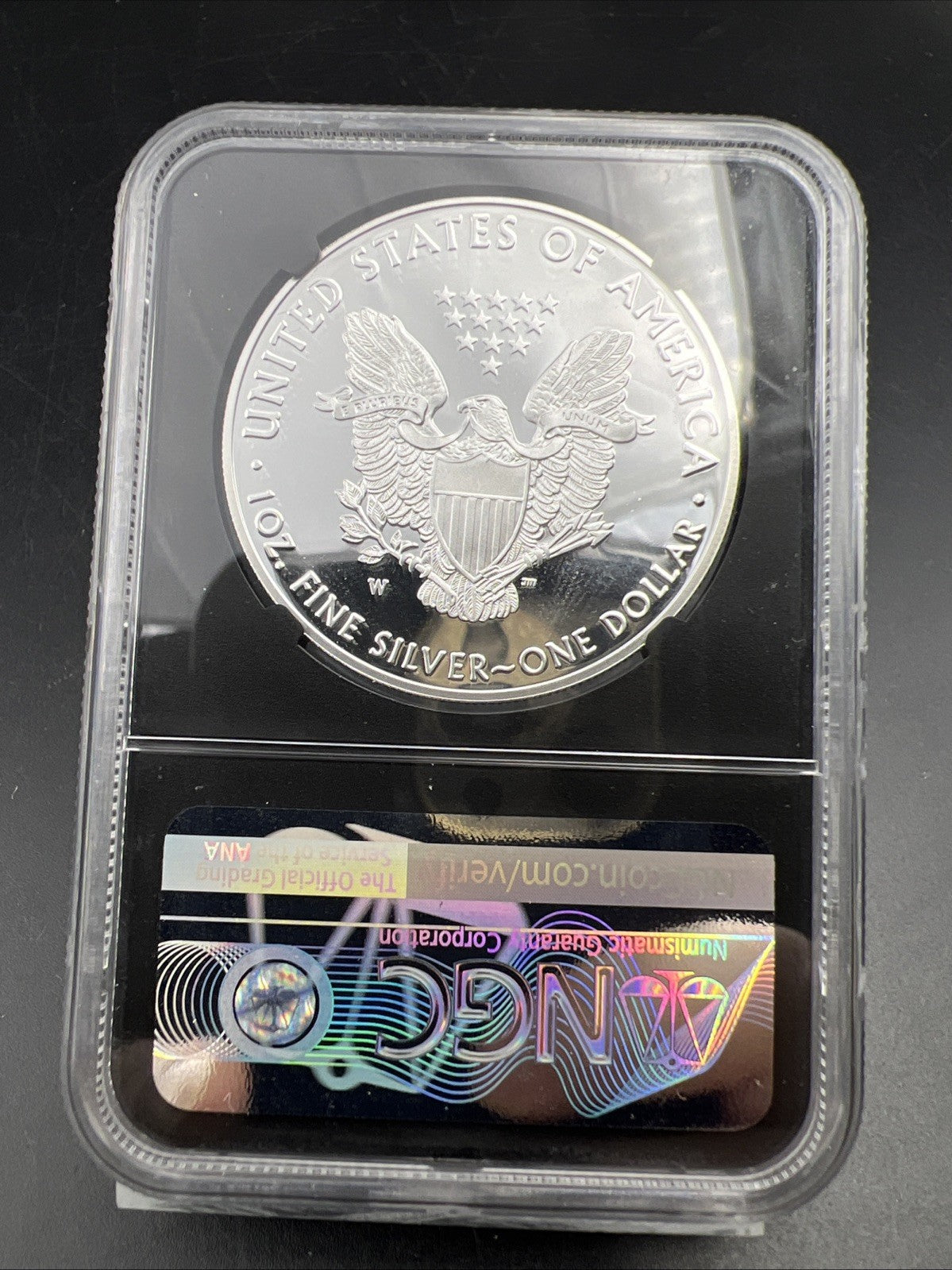 2020 W 1 Oz ASE American Silver Eagle PF70 UCAM FDOI Moy Signature West Point