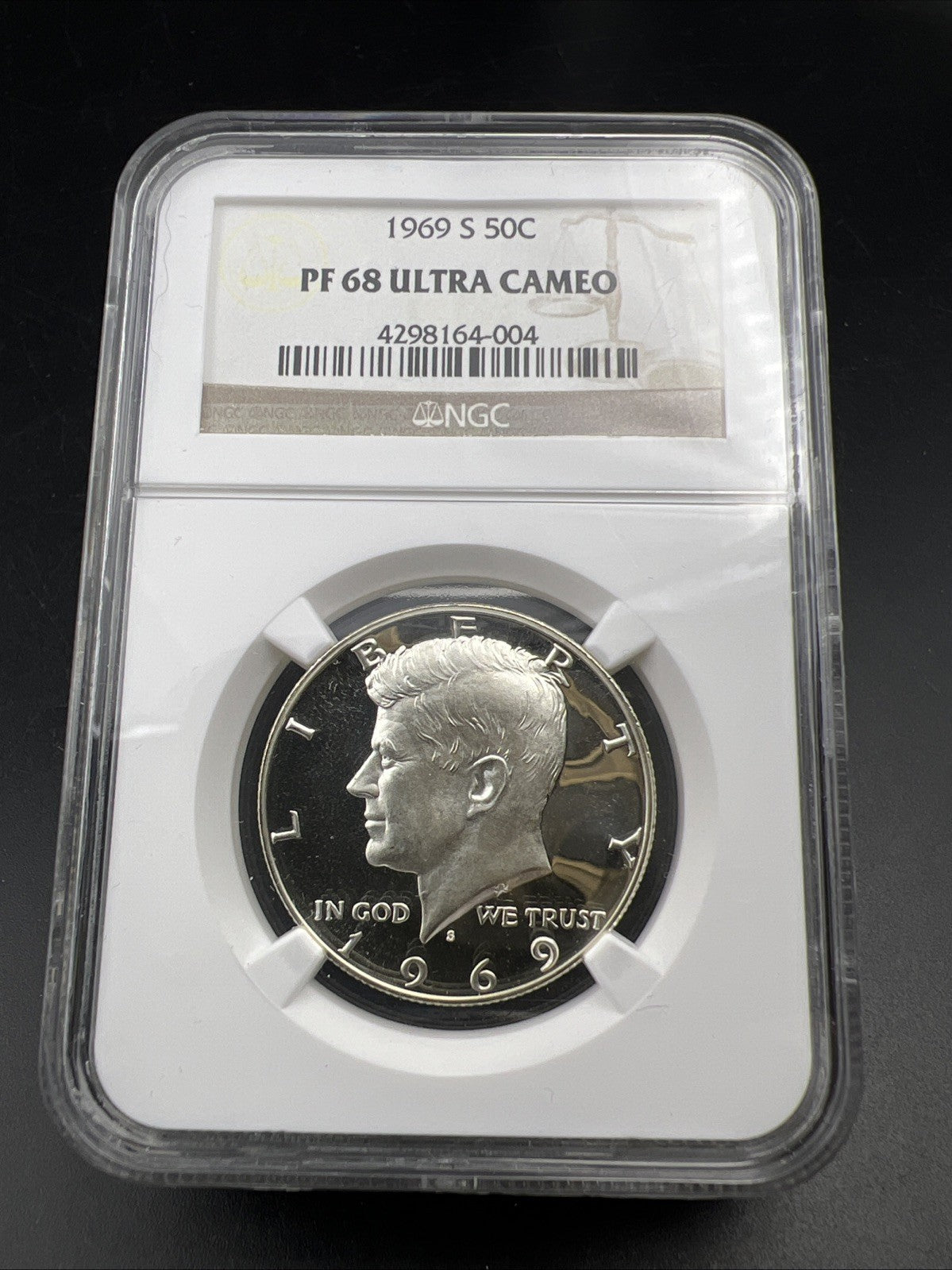 1970 S 50c Kennedy 40% Silver Half Dollar Coin PF68 UCAM Gem Proof Certified #04