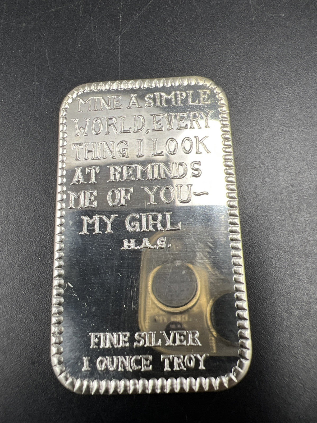 Pipedreamer My Girl .999 1 Oz Silver Bar Choice UNC