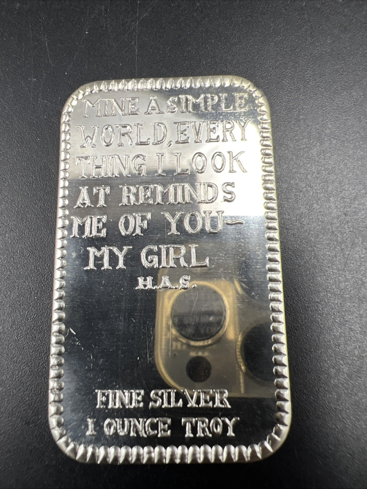 Pipedreamer My Girl .999 1 Oz Silver Bar Choice UNC