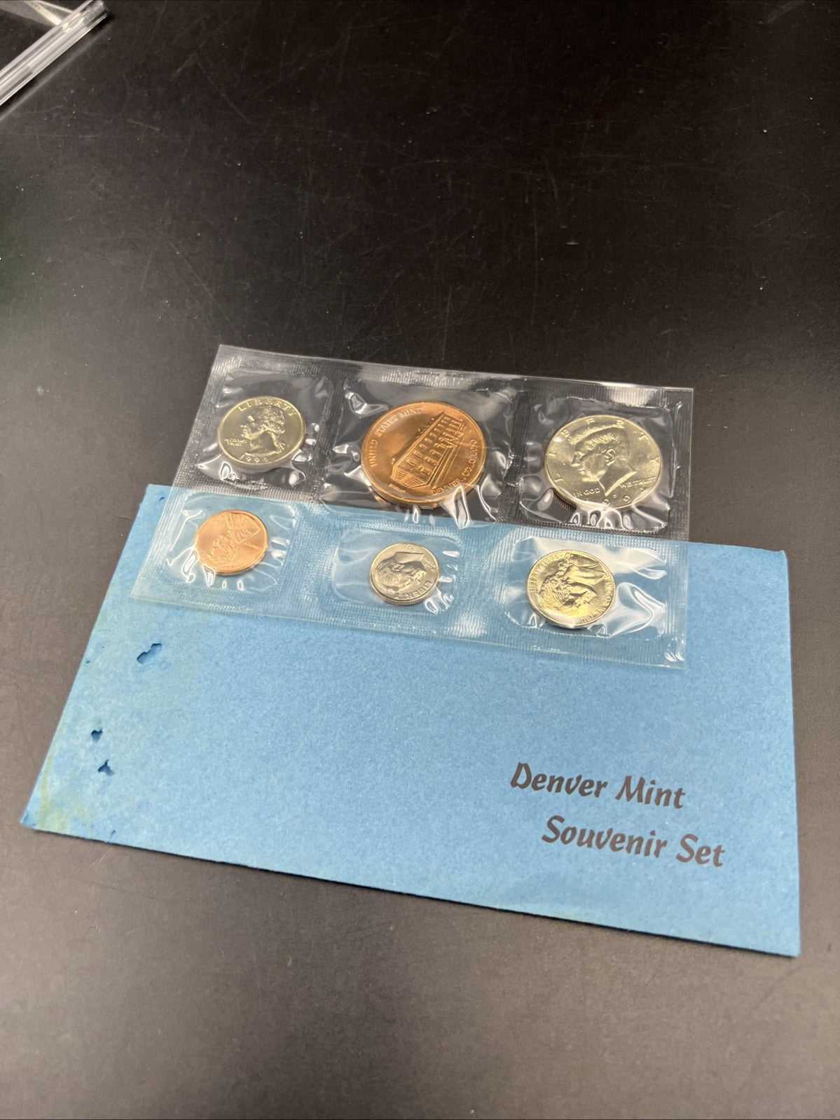 1994 D Denver Mint Souvenir Set Uncirculated Coins and Medal With Envelope