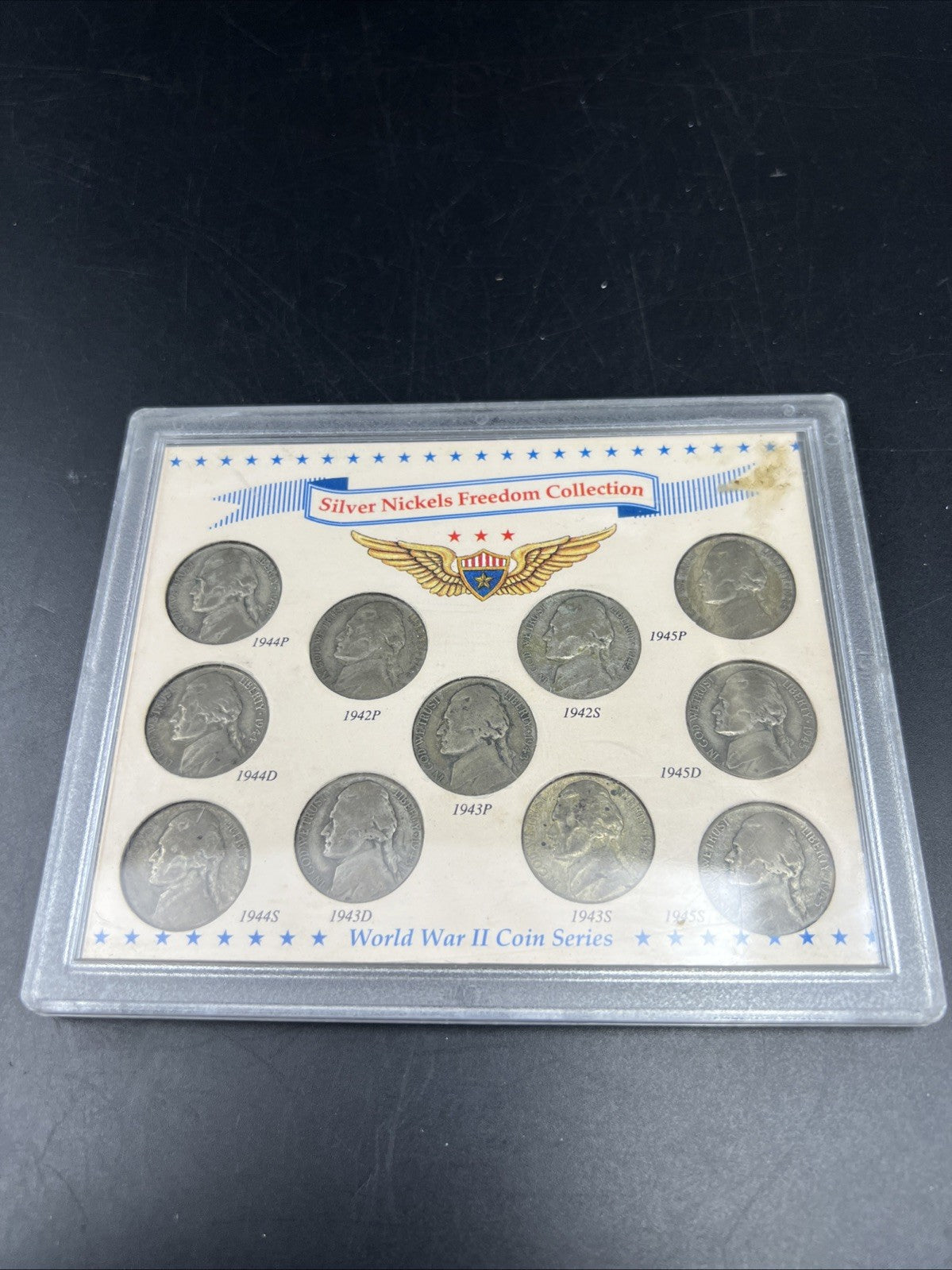 1942 1943 1944 1945 Complete 11 Coin US 35% Silver War Nickel Coin Freedom Set