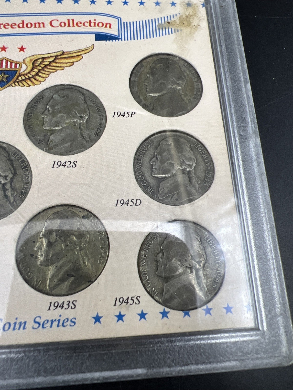 1942 1943 1944 1945 Complete 11 Coin US 35% Silver War Nickel Coin Freedom Set