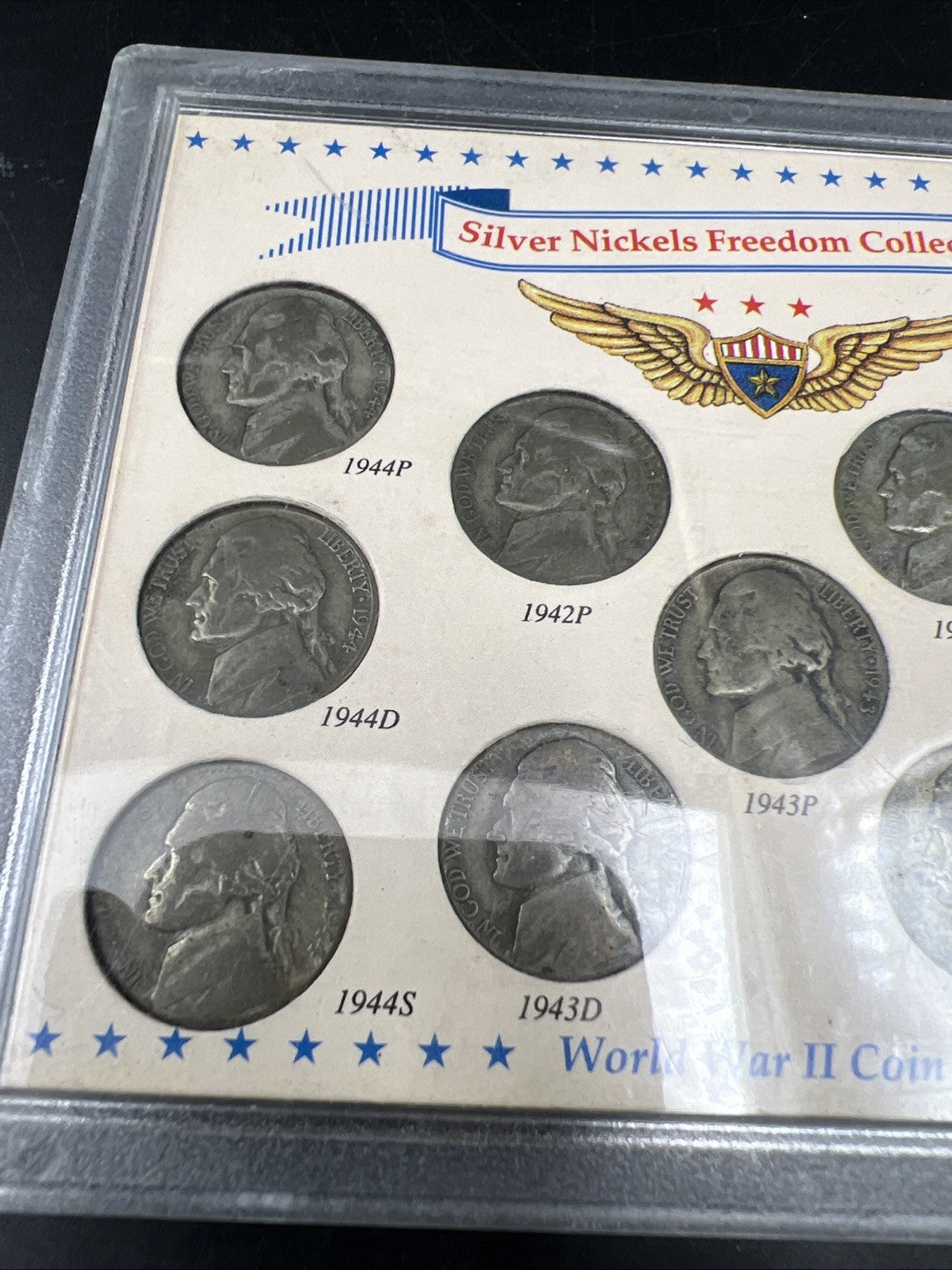 1942 1943 1944 1945 Complete 11 Coin US 35% Silver War Nickel Coin Freedom Set