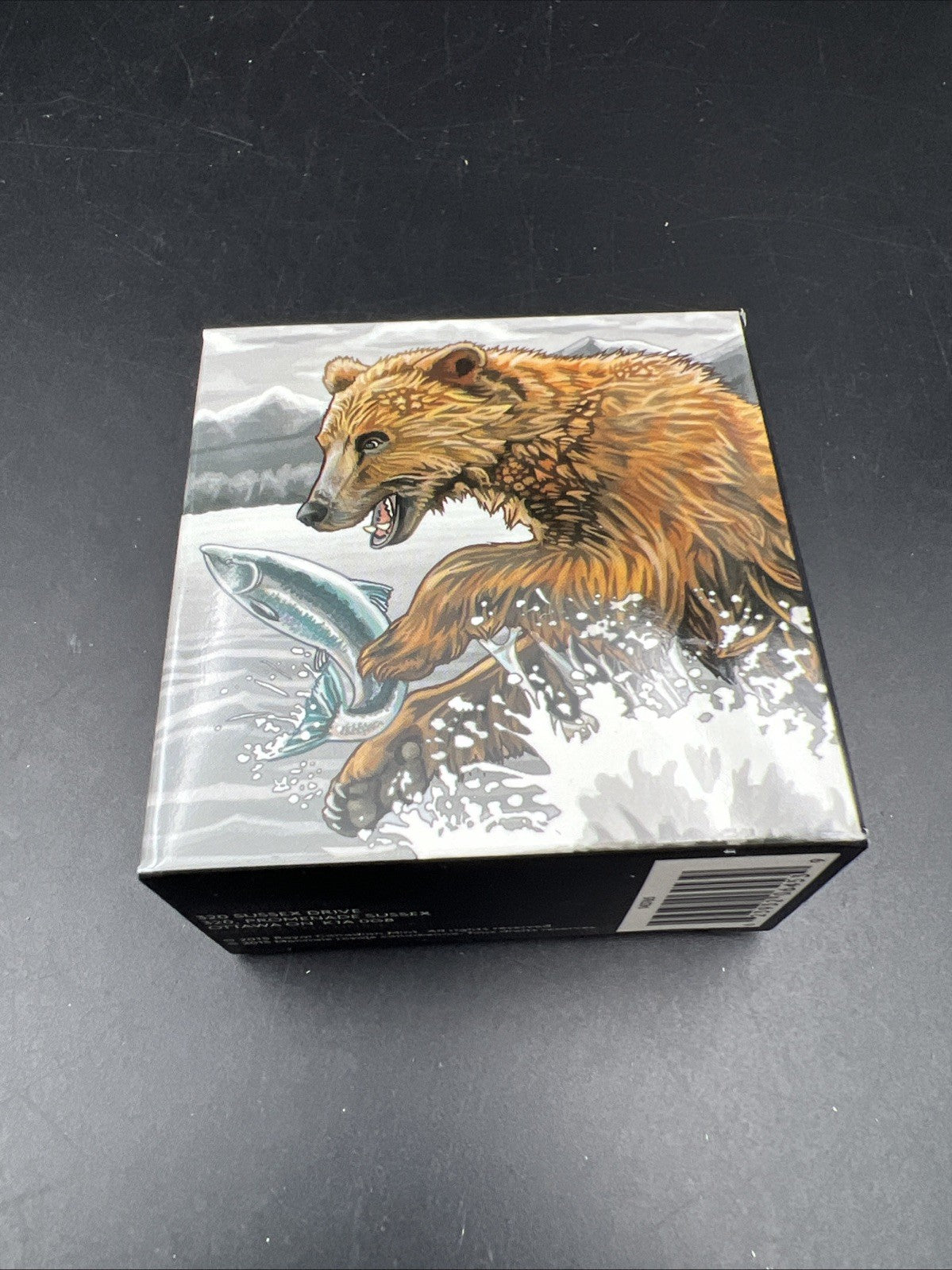 2015 Canada $20 1 oz Silver Proof Grizzly The Catch Coin w/ Box COA SKU#AB